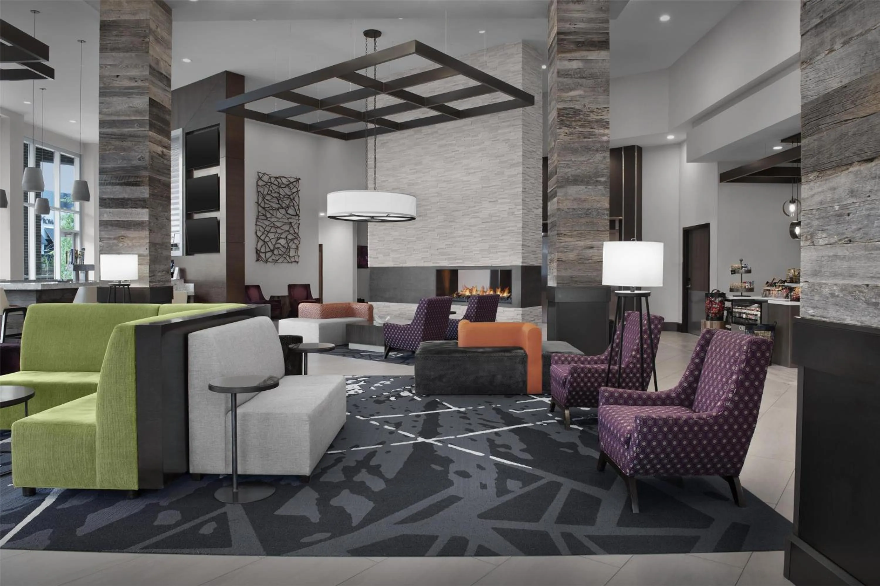 Lobby or reception in Hilton Garden Inn Charlotte Waverly