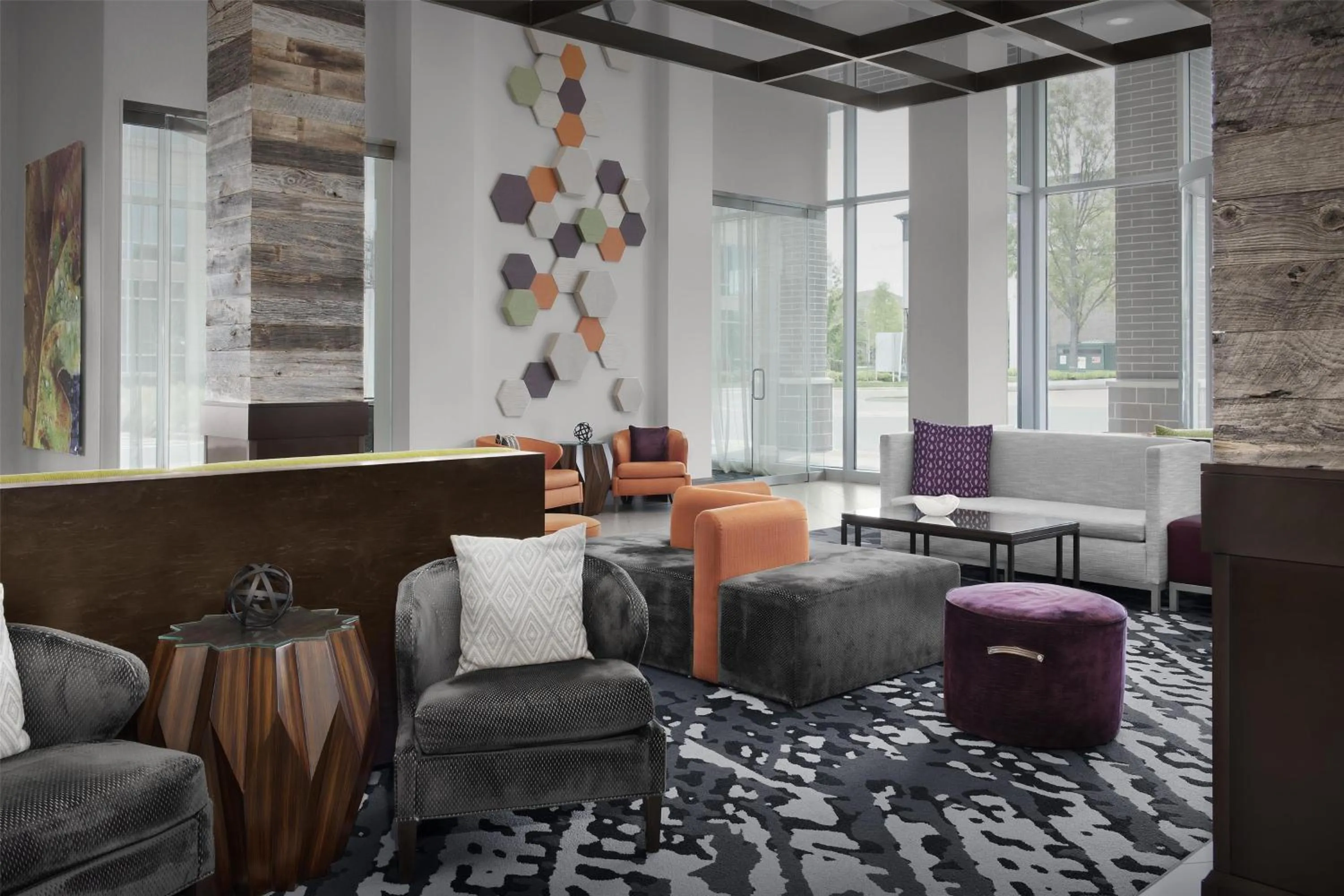 Lobby or reception in Hilton Garden Inn Charlotte Waverly