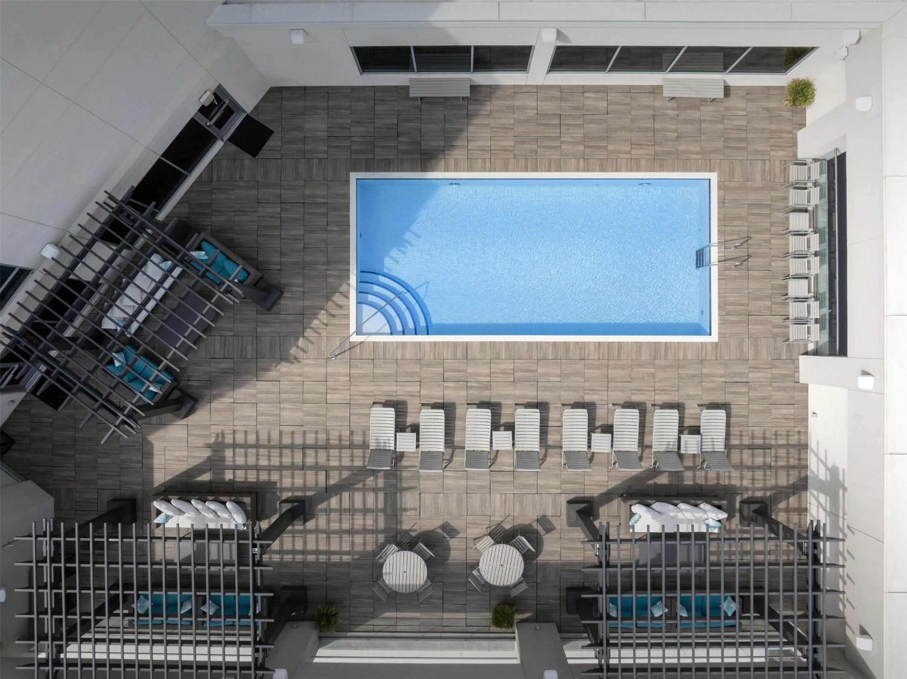 Pool view in Hilton Garden Inn Charlotte Waverly