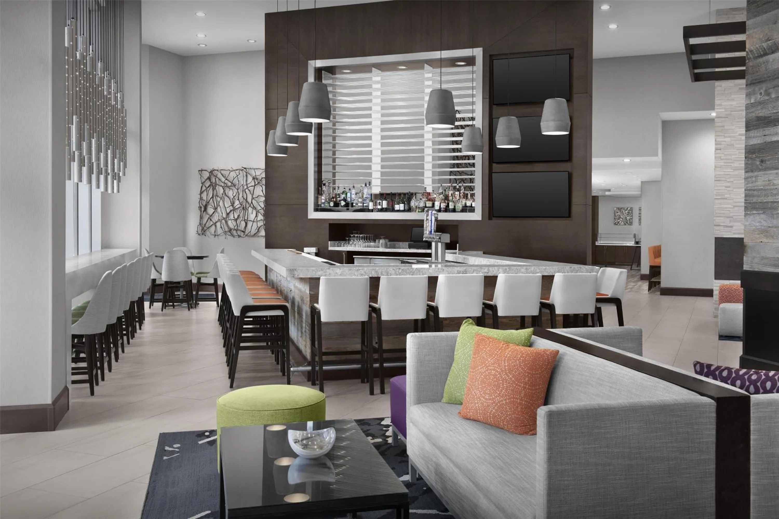 Lounge or bar in Hilton Garden Inn Charlotte Waverly