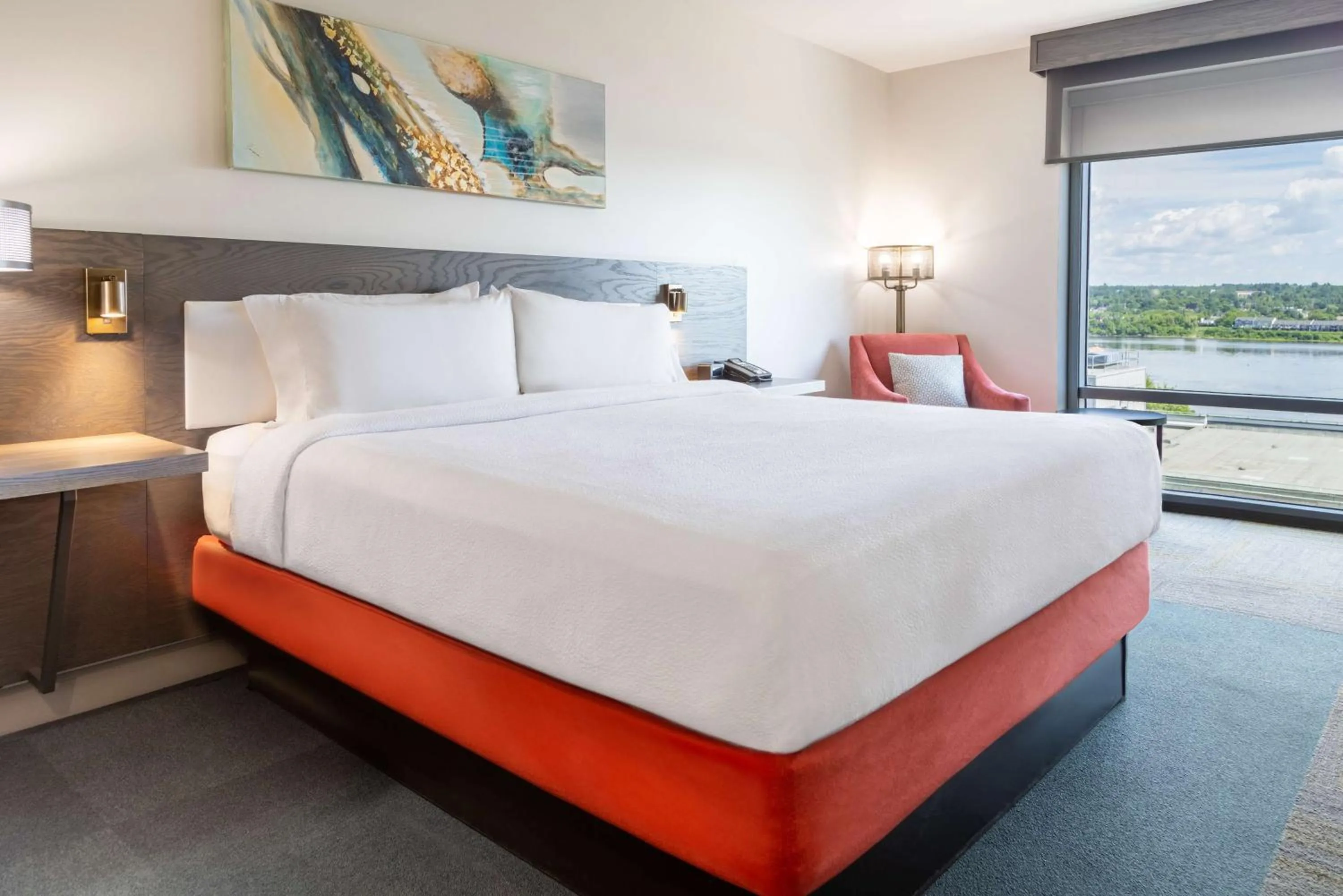 Bed in Hilton Garden Inn Fredericton