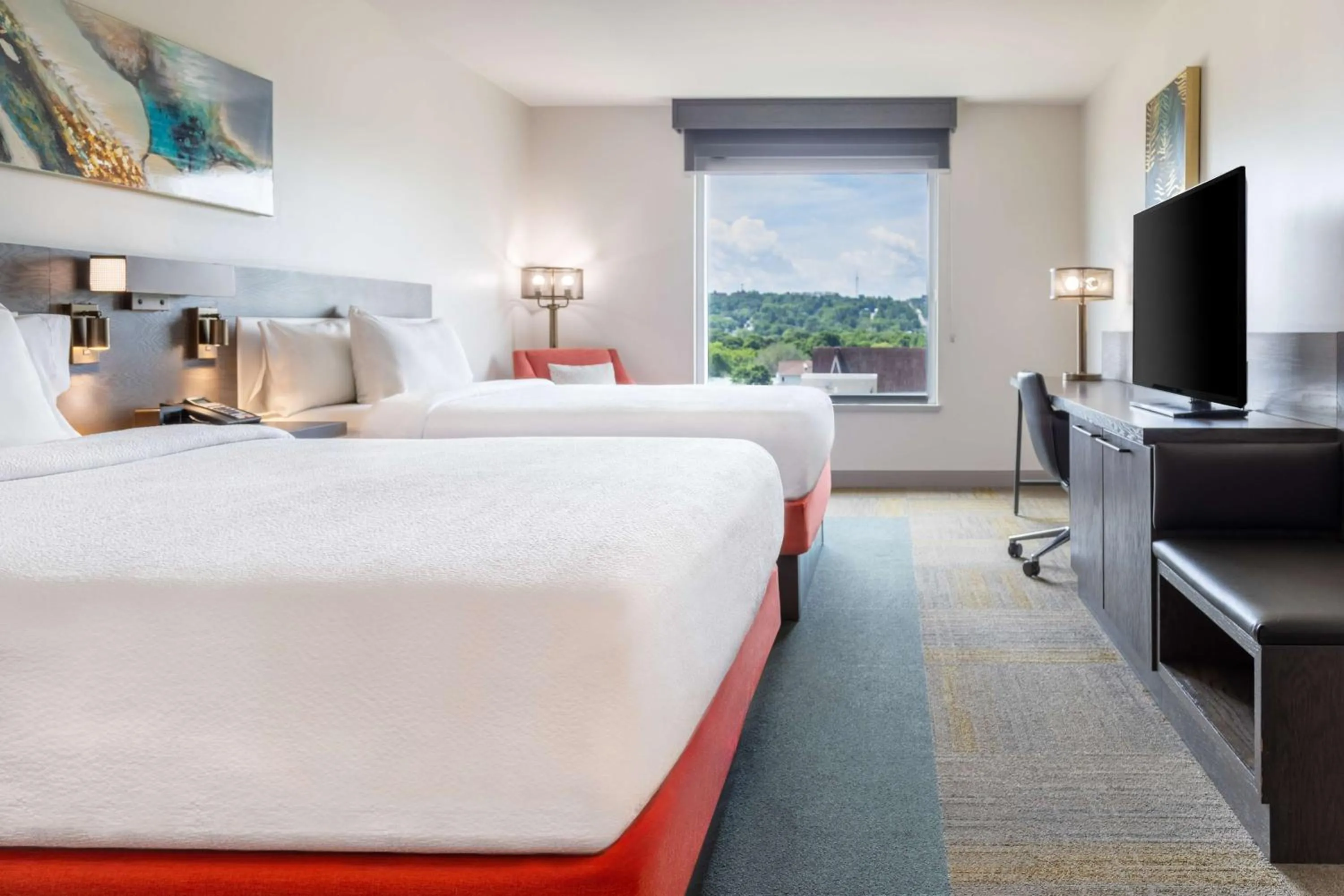 Bed in Hilton Garden Inn Fredericton