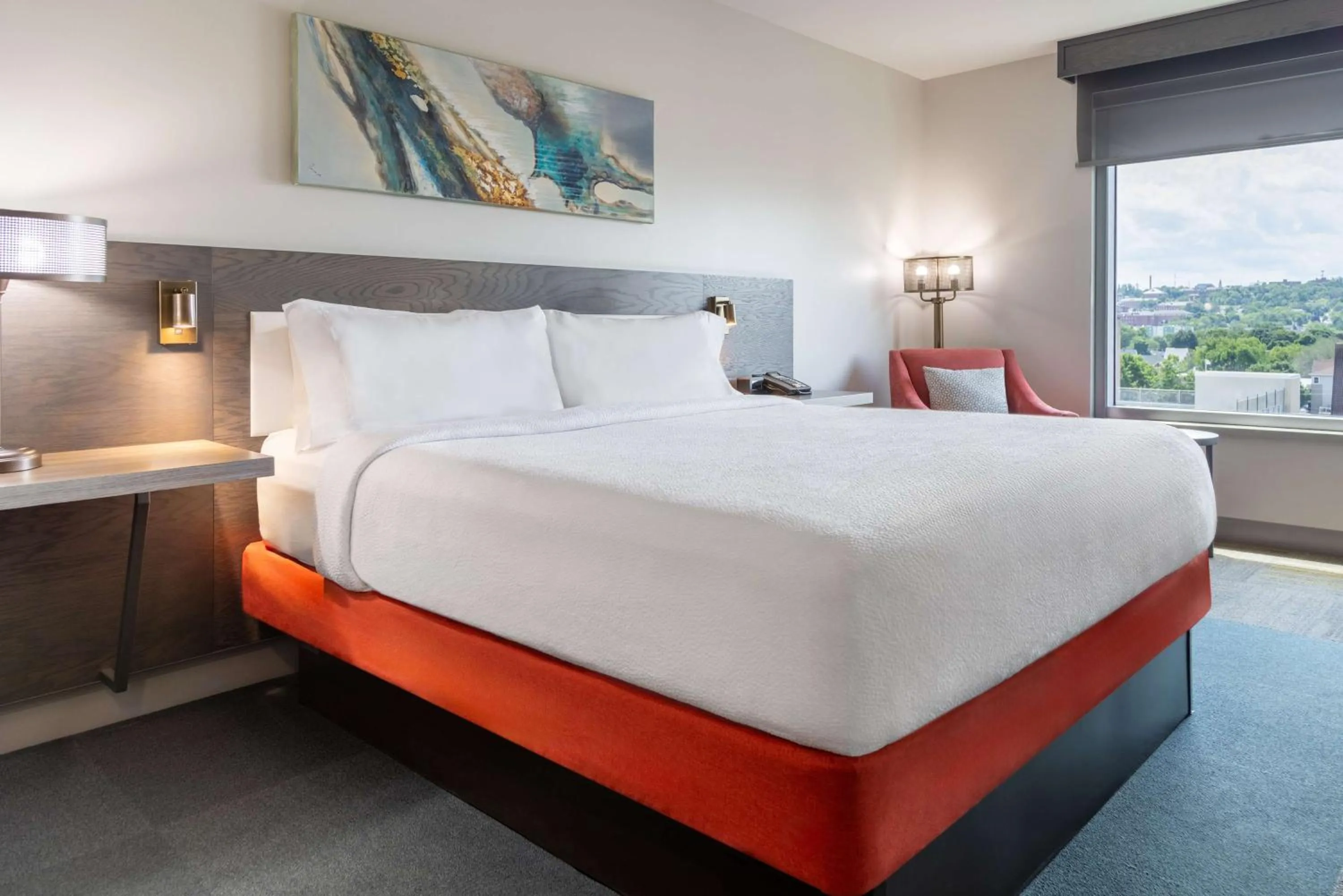 Bed in Hilton Garden Inn Fredericton