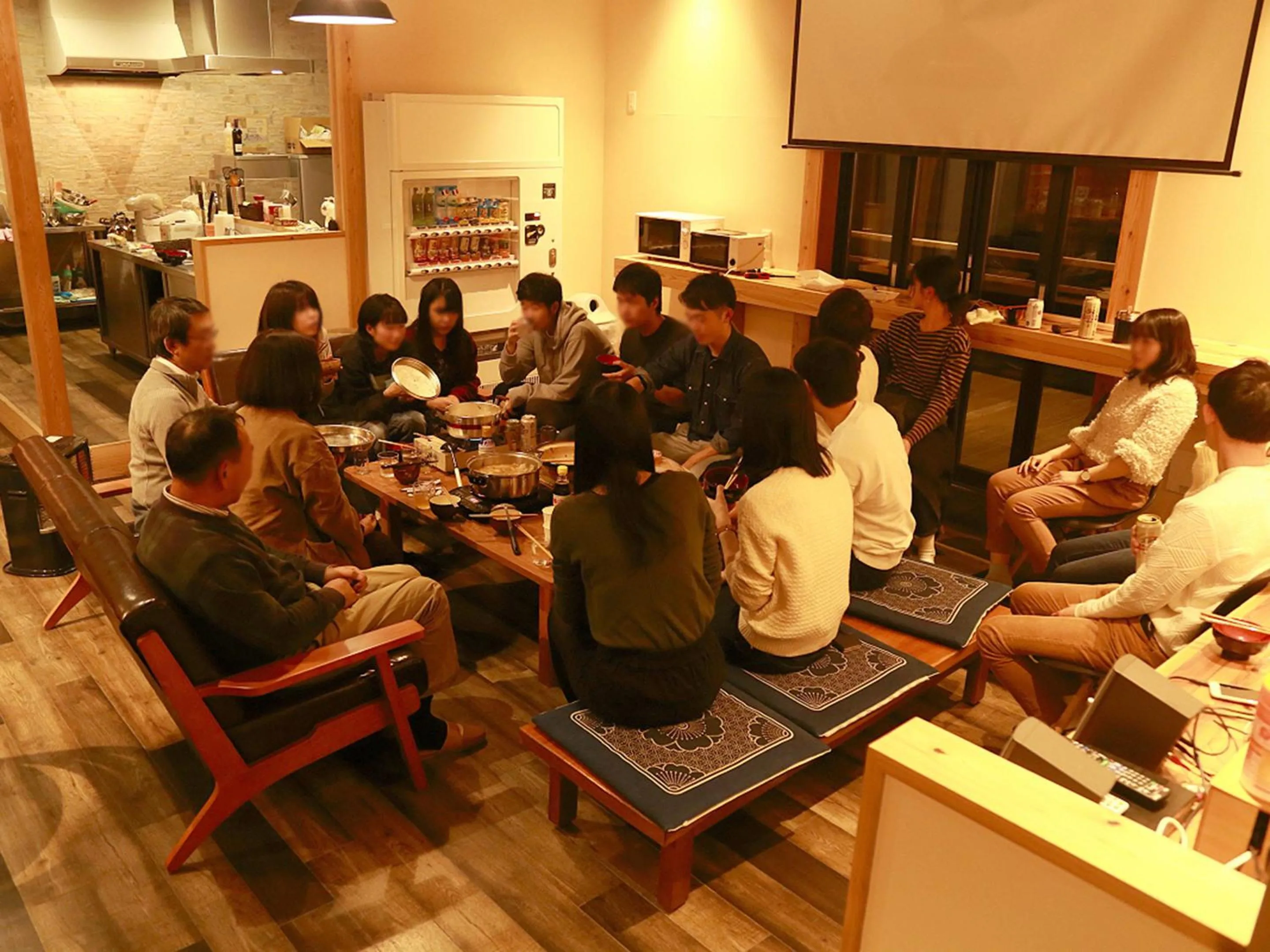 Dining area in HOSTEL Co-EDO