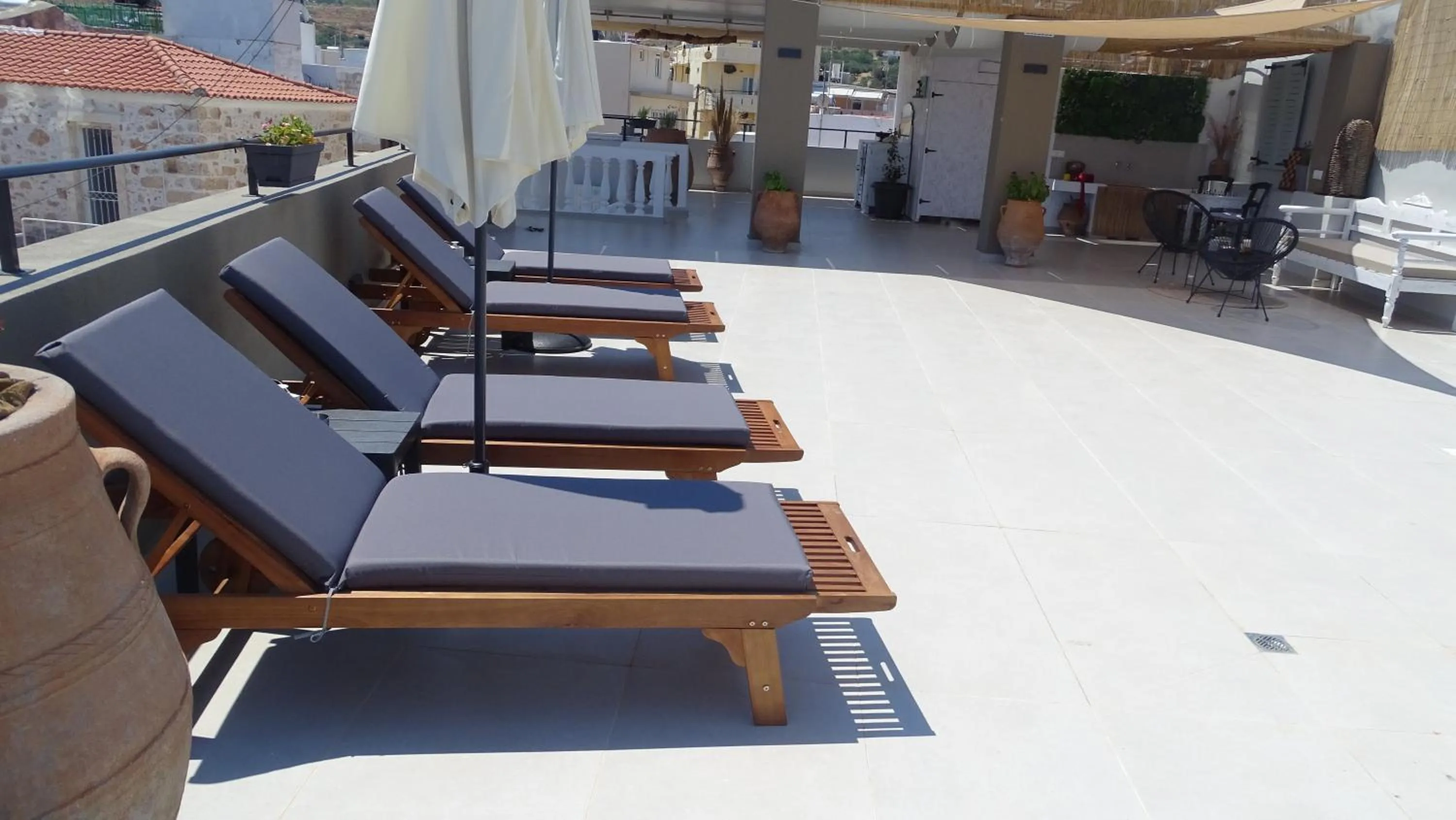 Patio in Malia Boutique Studios