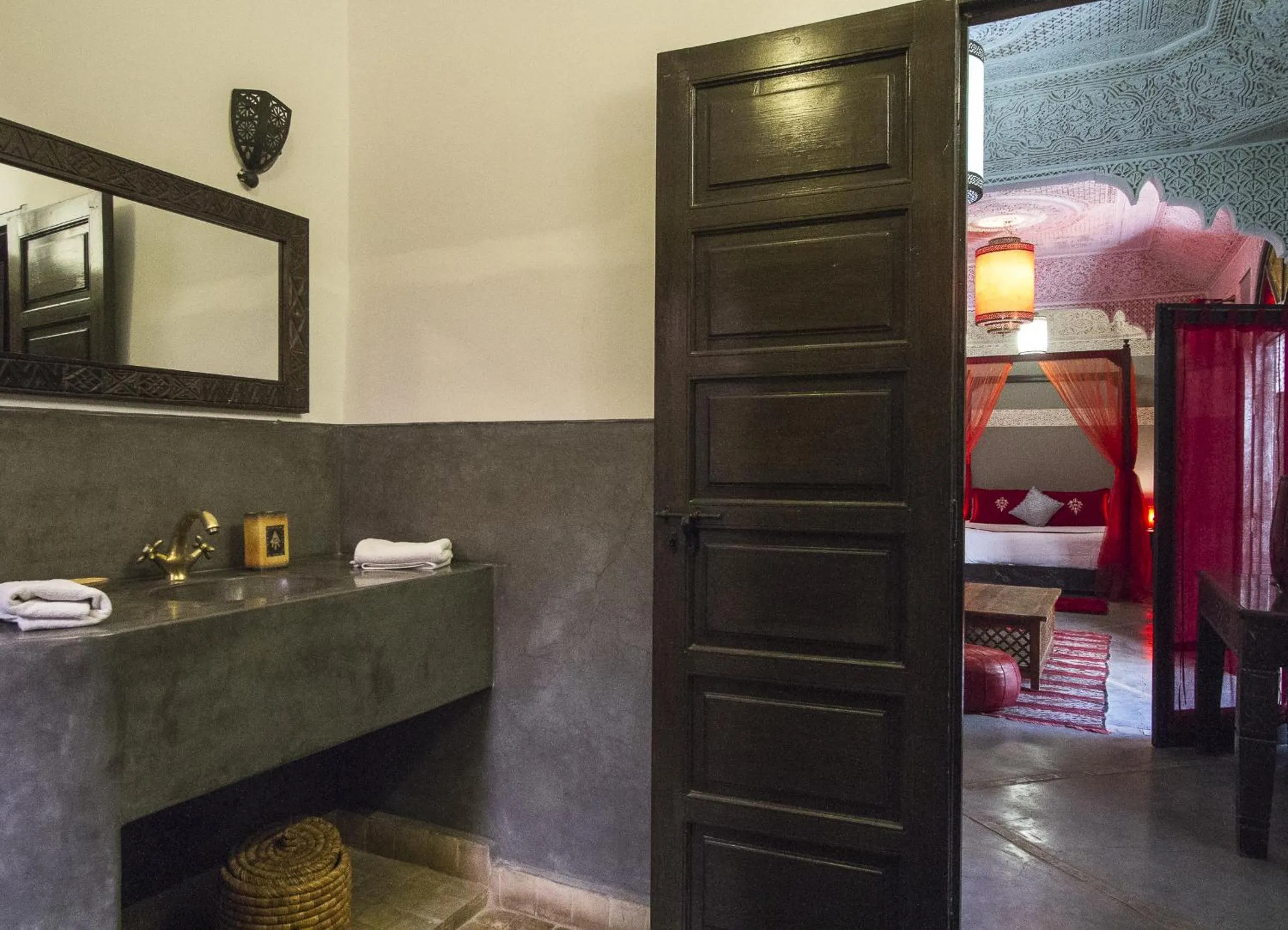 Bathroom, Bed in Riad Maud