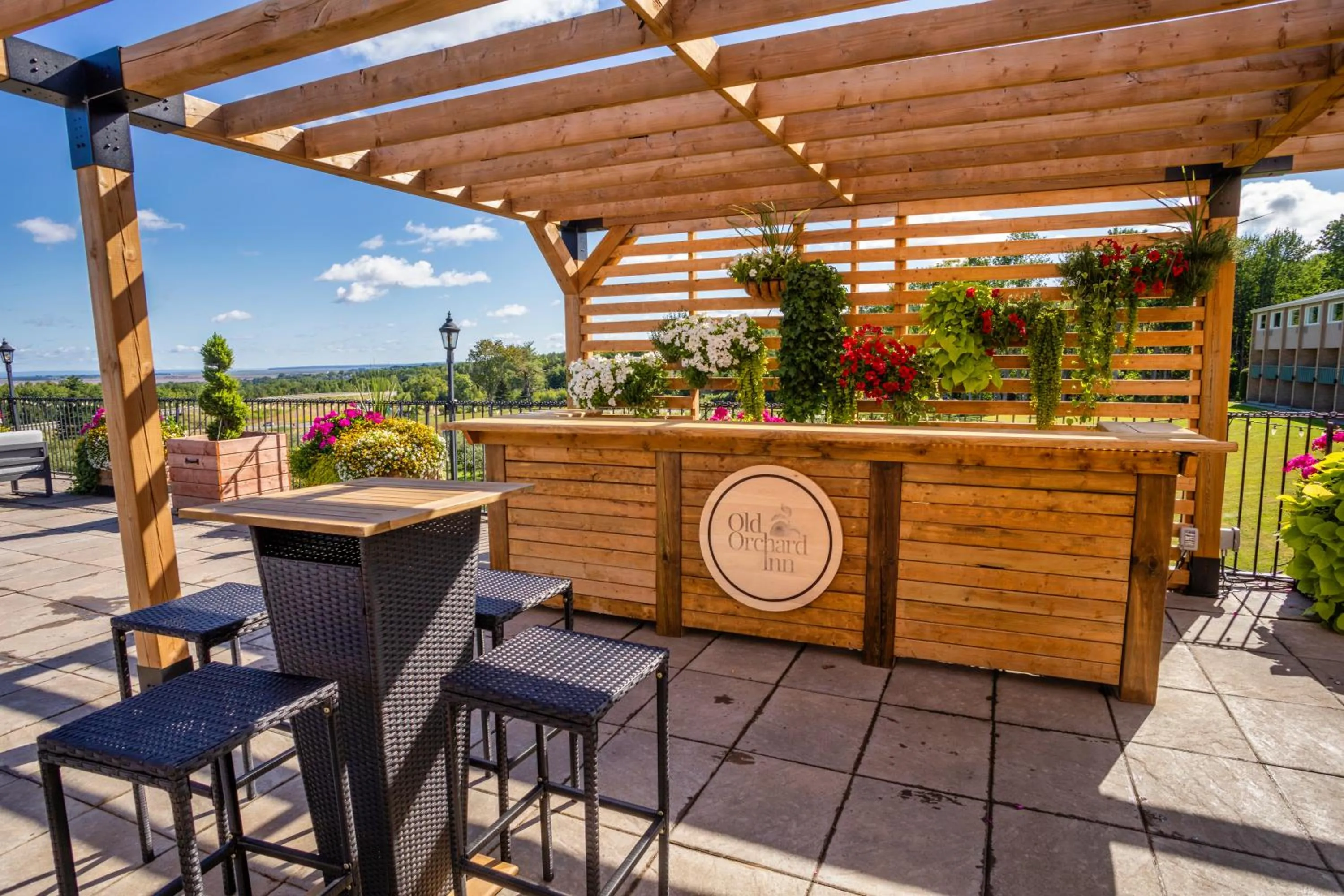 Patio in Old Orchard Inn