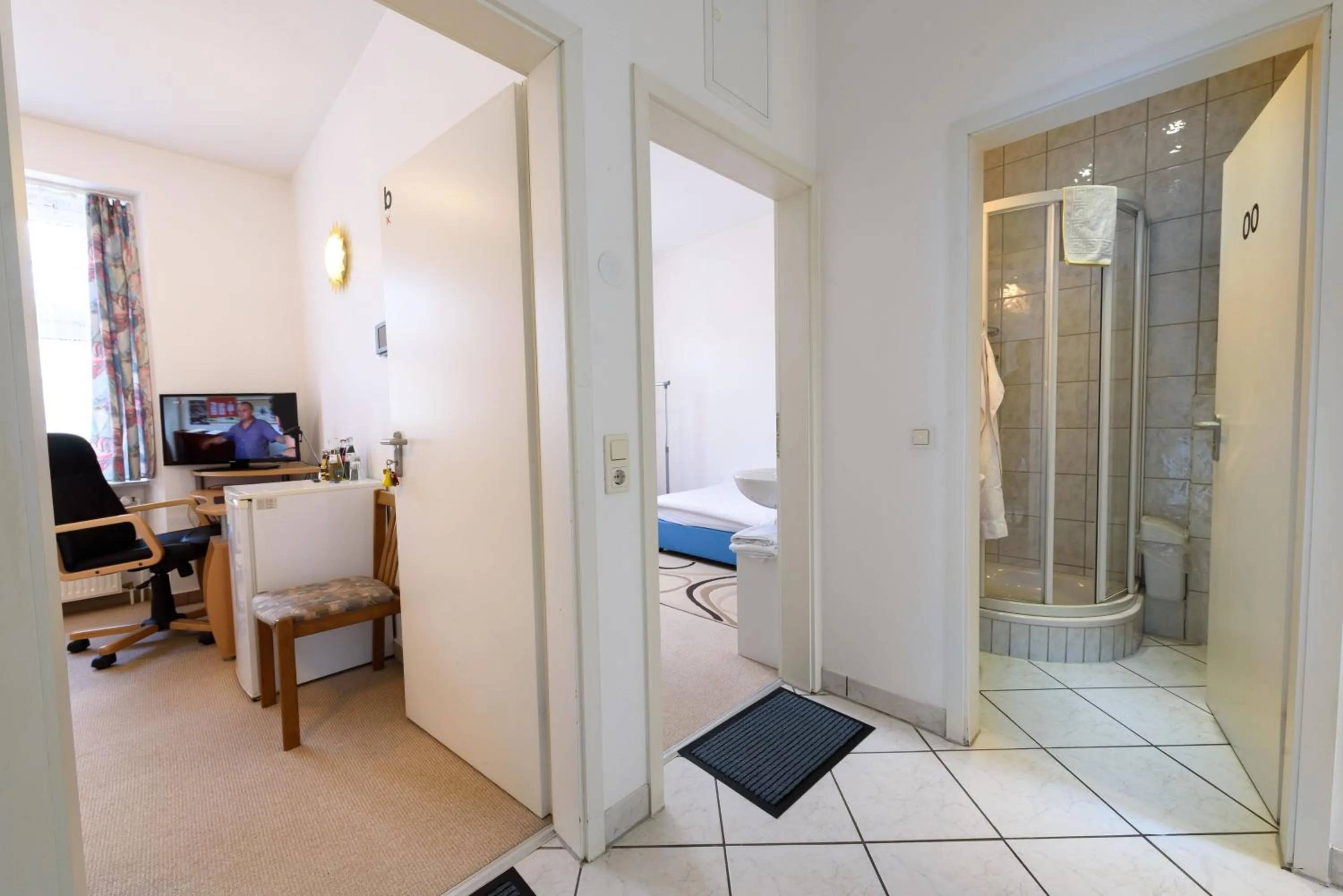 Shower in Hotel Böving