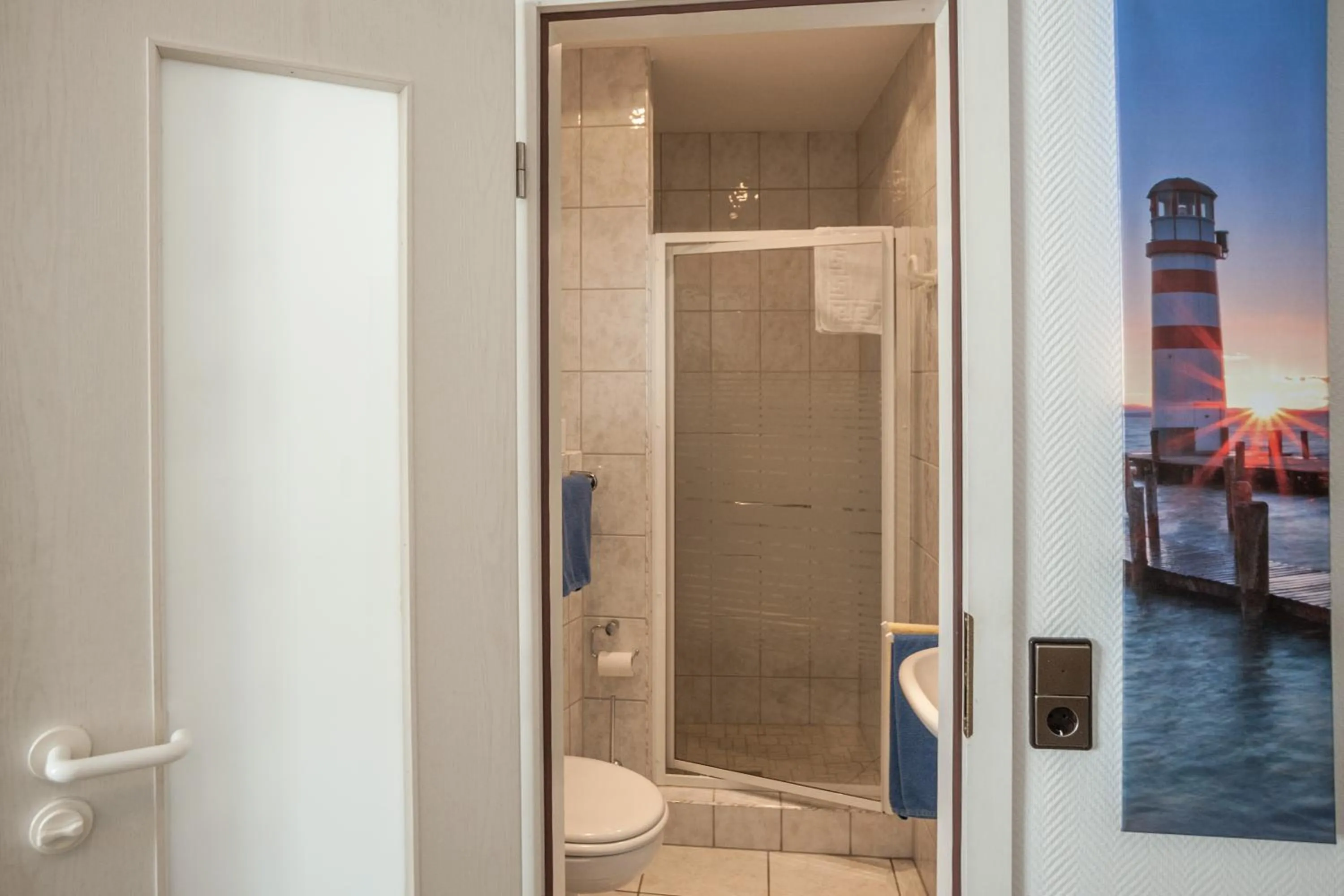 Shower in Hotel Böving