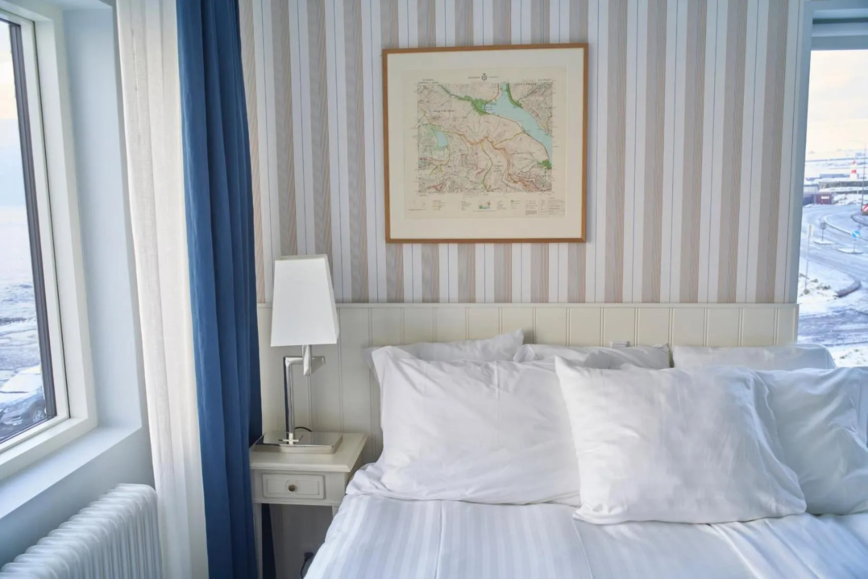 Bedroom, Bed in Havgrim Seaside Hotel 1948