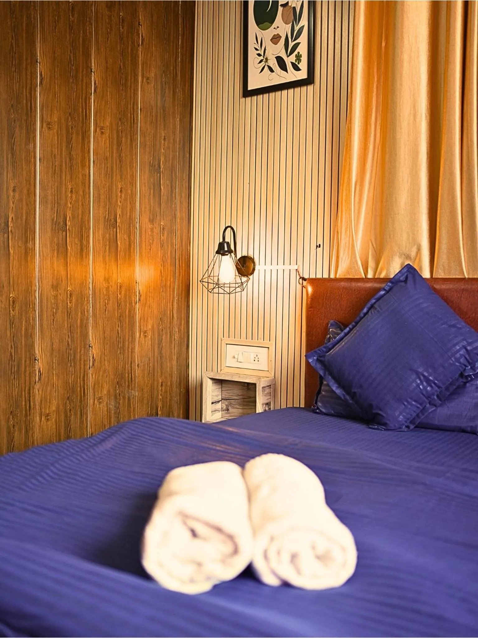 Bed in Skyard Hostel Rishikesh Laxman Jhula