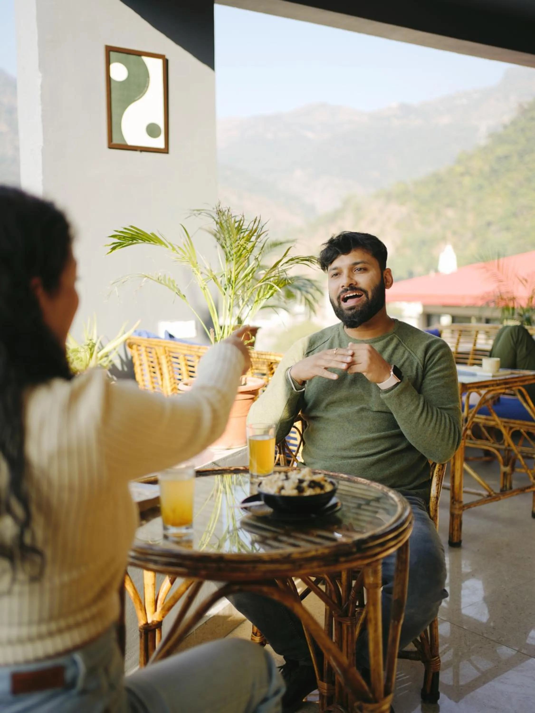 Restaurant/places to eat in Skyard Hostel Rishikesh Laxman Jhula