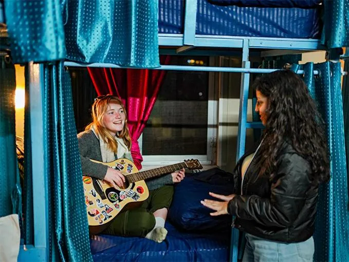 People in Skyard Hostel Rishikesh Laxman Jhula