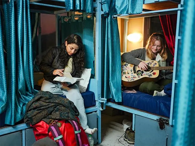 People in Skyard Hostel Rishikesh Laxman Jhula