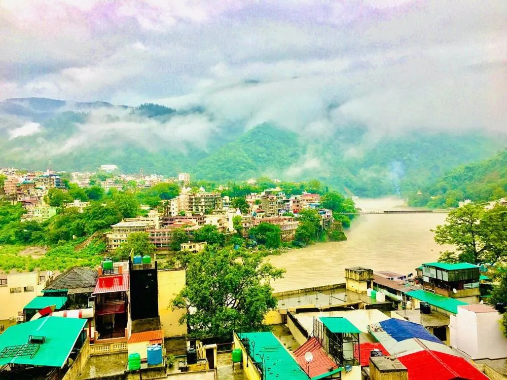 Natural landscape in Skyard Hostel Rishikesh Laxman Jhula