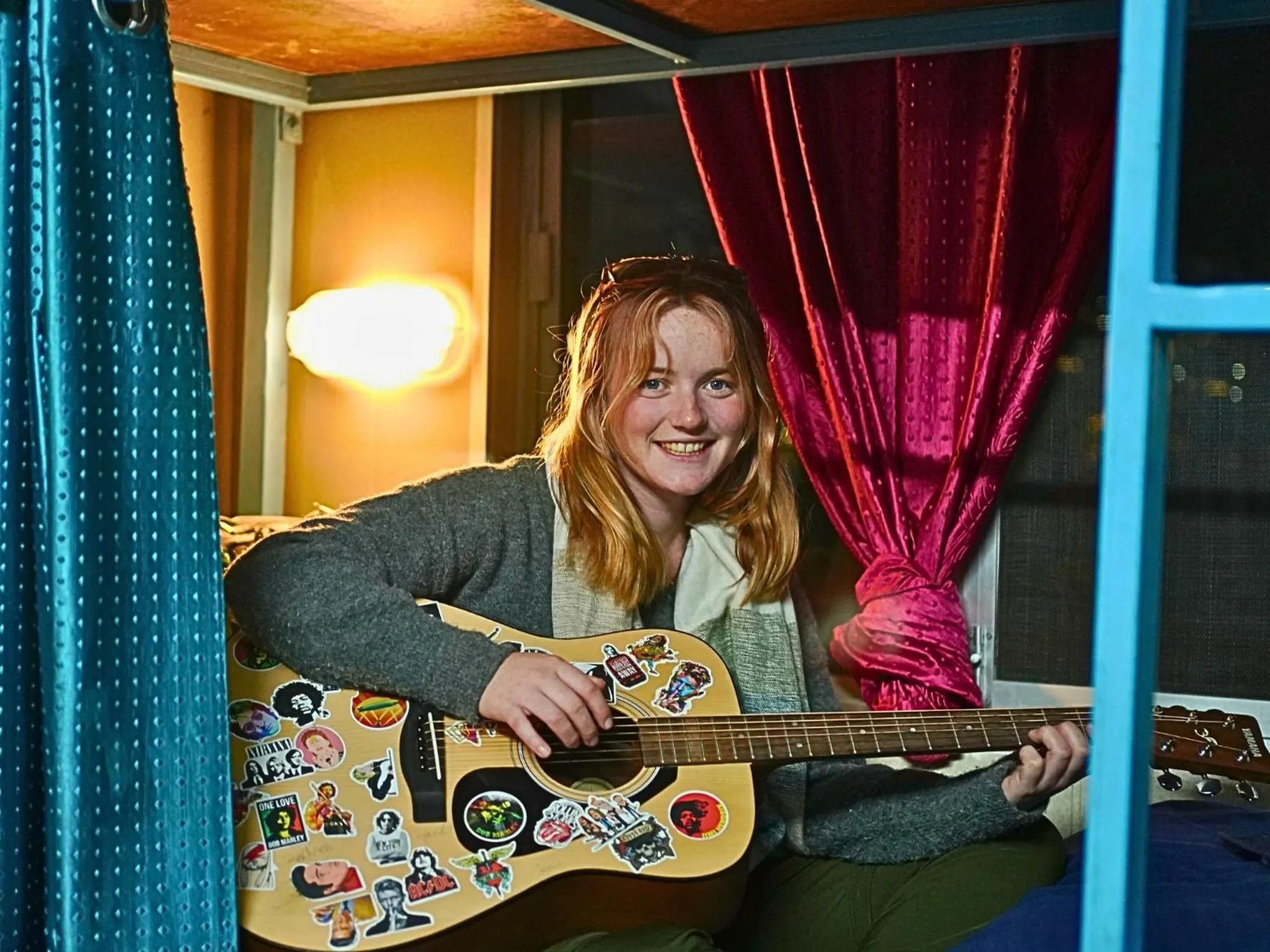 People in Skyard Hostel Rishikesh Laxman Jhula