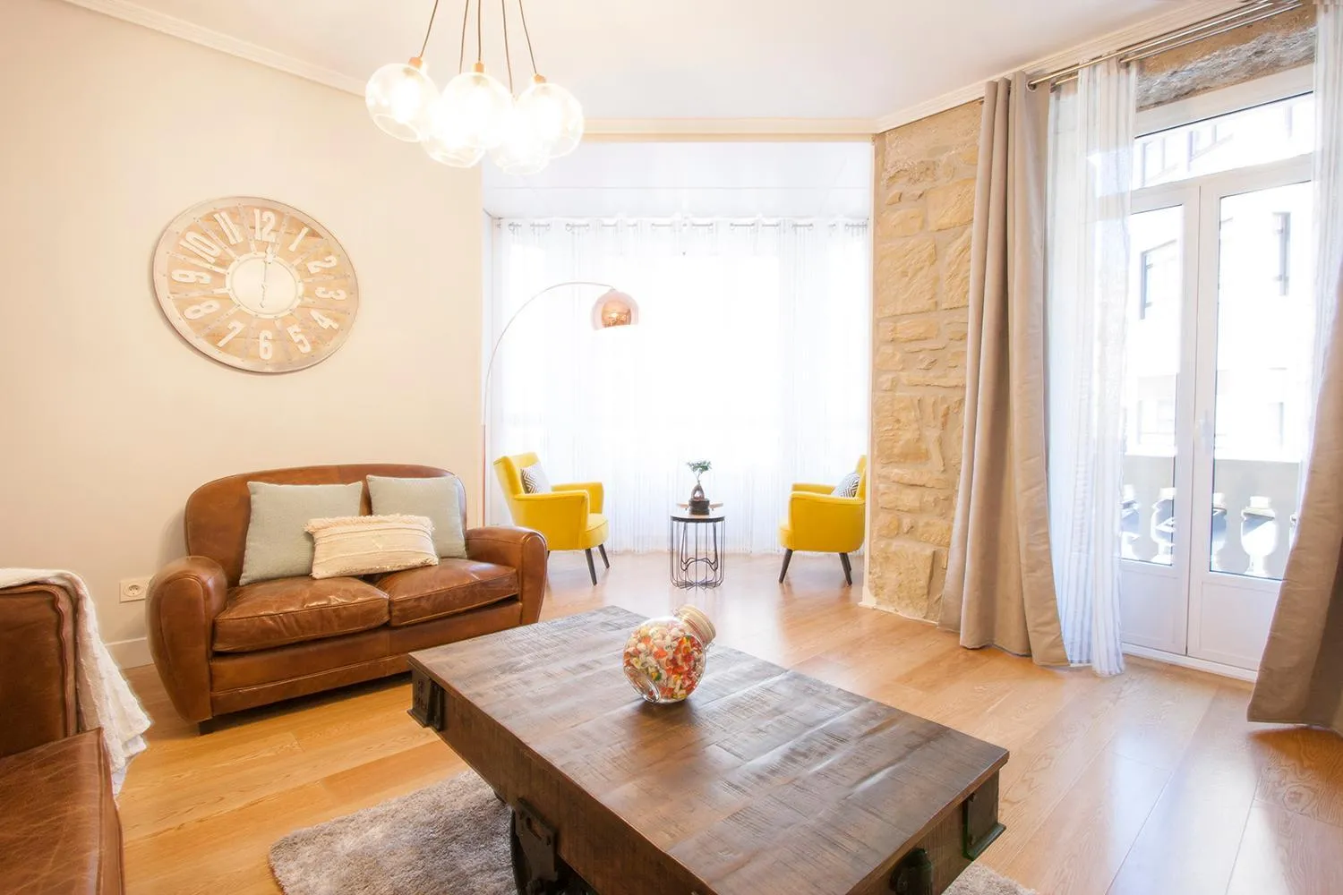 Living room in Gerezi - Basque Stay