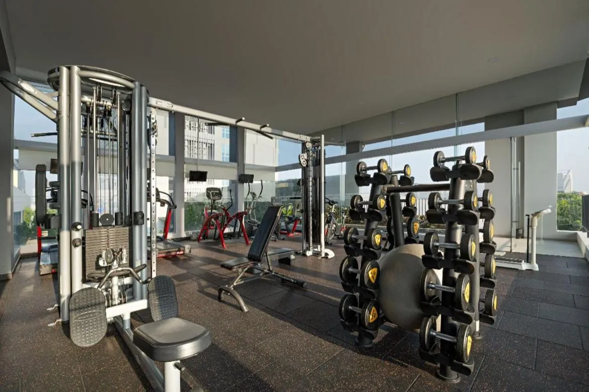 Fitness centre/facilities in The Premiere Pekanbaru