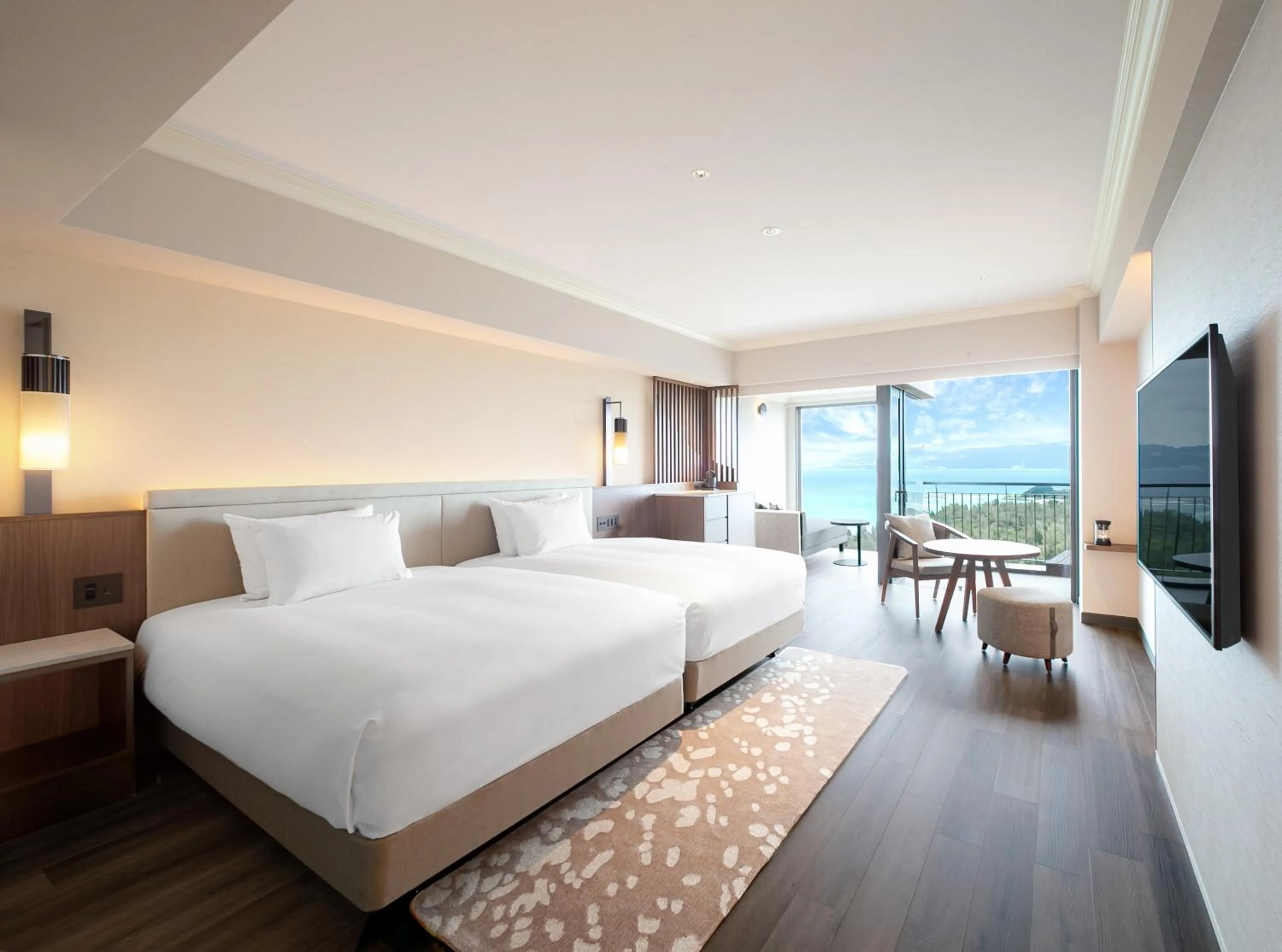 Photo of the whole room, Bed in Oriental Hotel Okinawa Resort & Spa