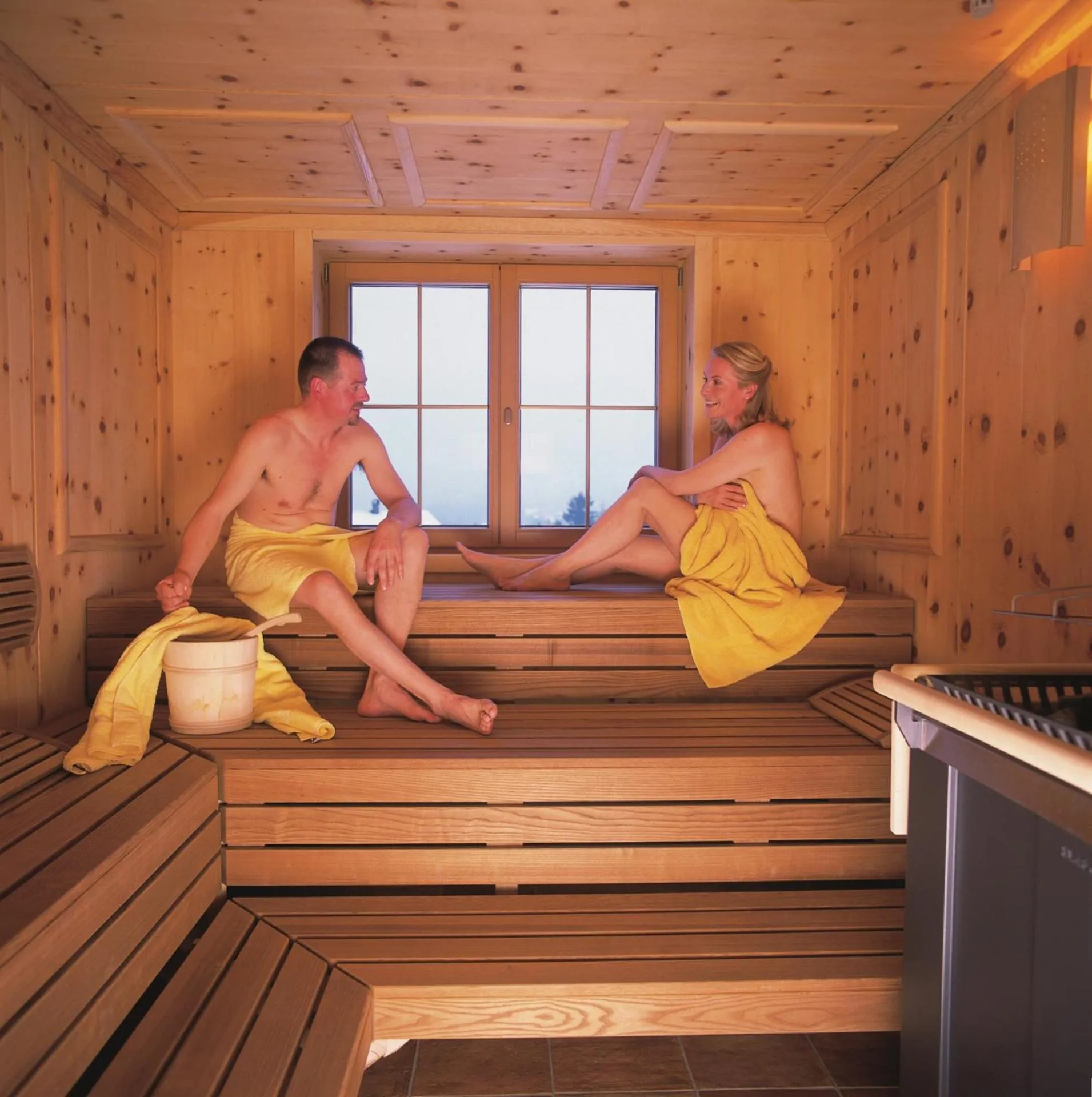 Sauna in Hotel Huber Hochland