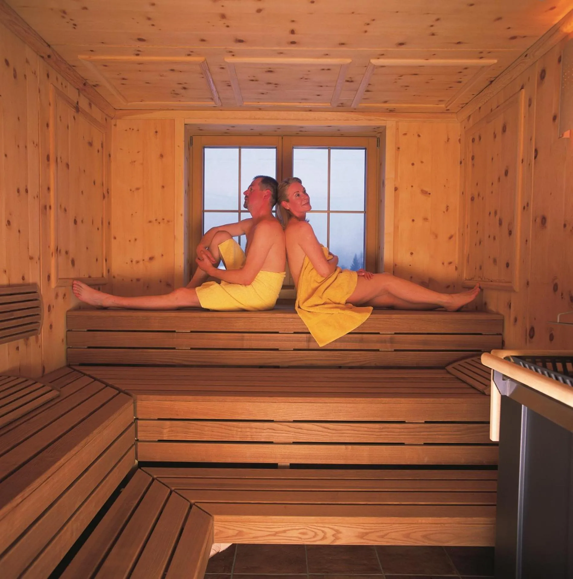 Sauna in Hotel Huber Hochland