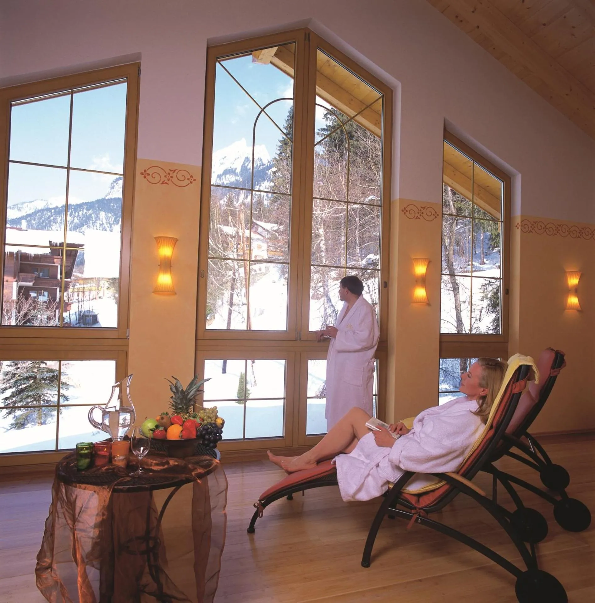 Spa and wellness centre/facilities in Hotel Huber Hochland