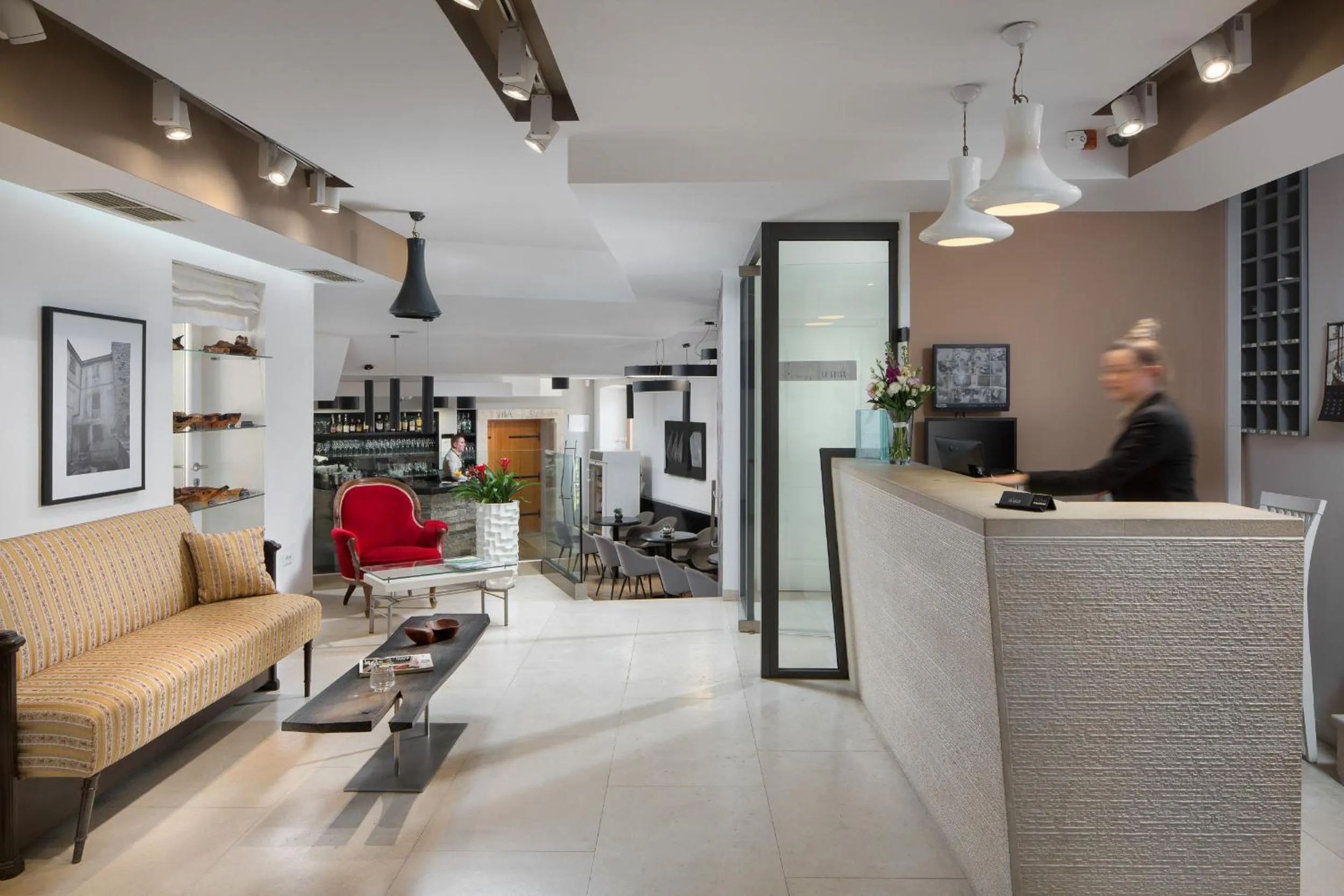 Lobby or reception in Hotel La Grisa