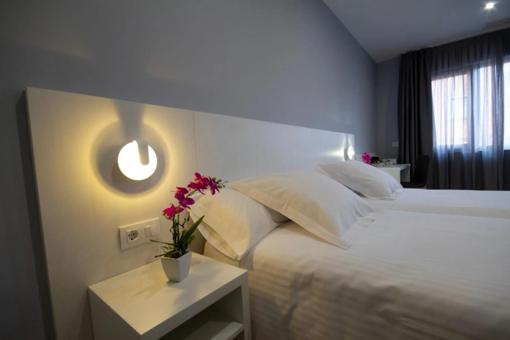 Bed in Hotel Río Asón