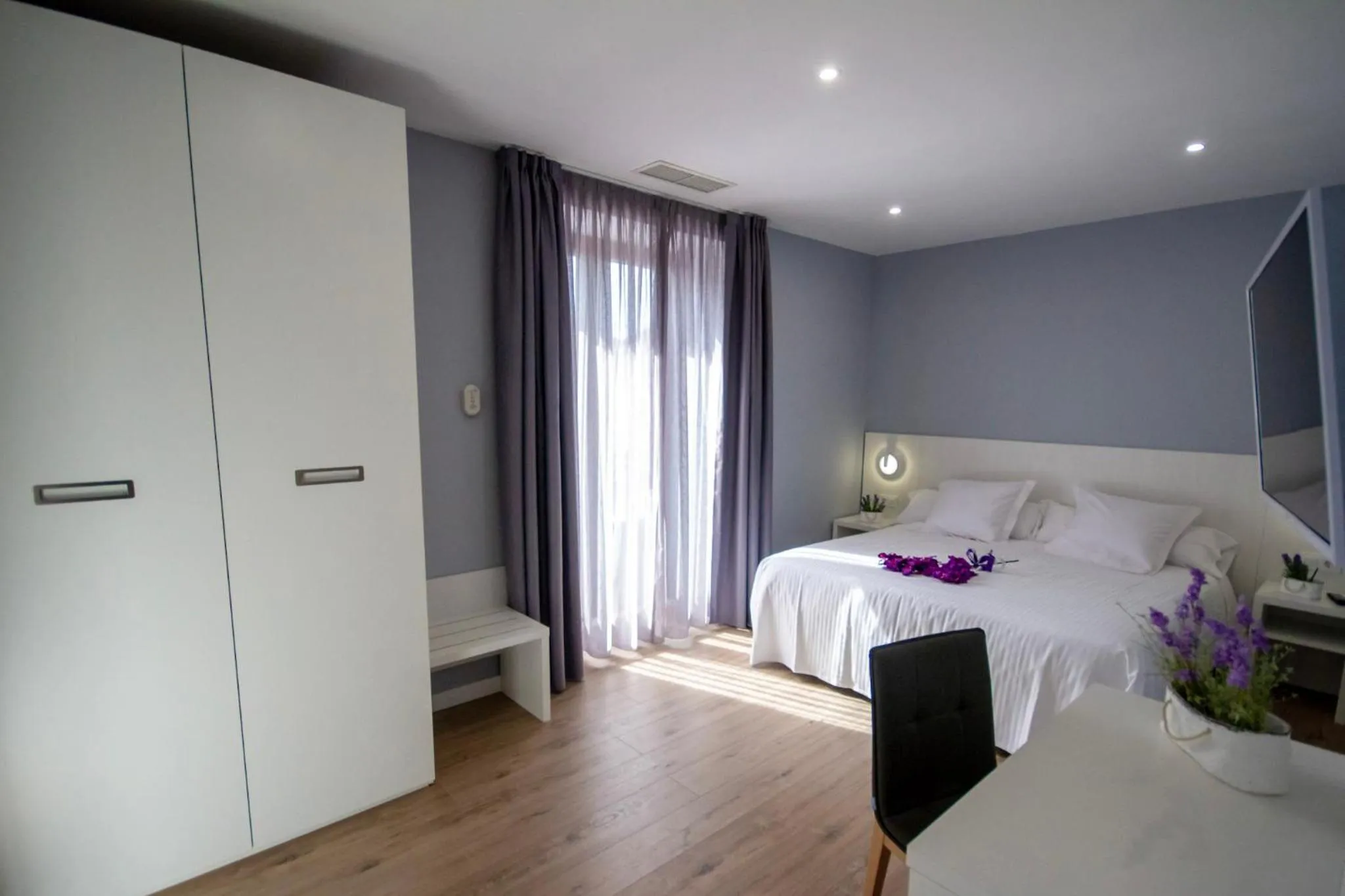 Bed in Hotel Río Asón