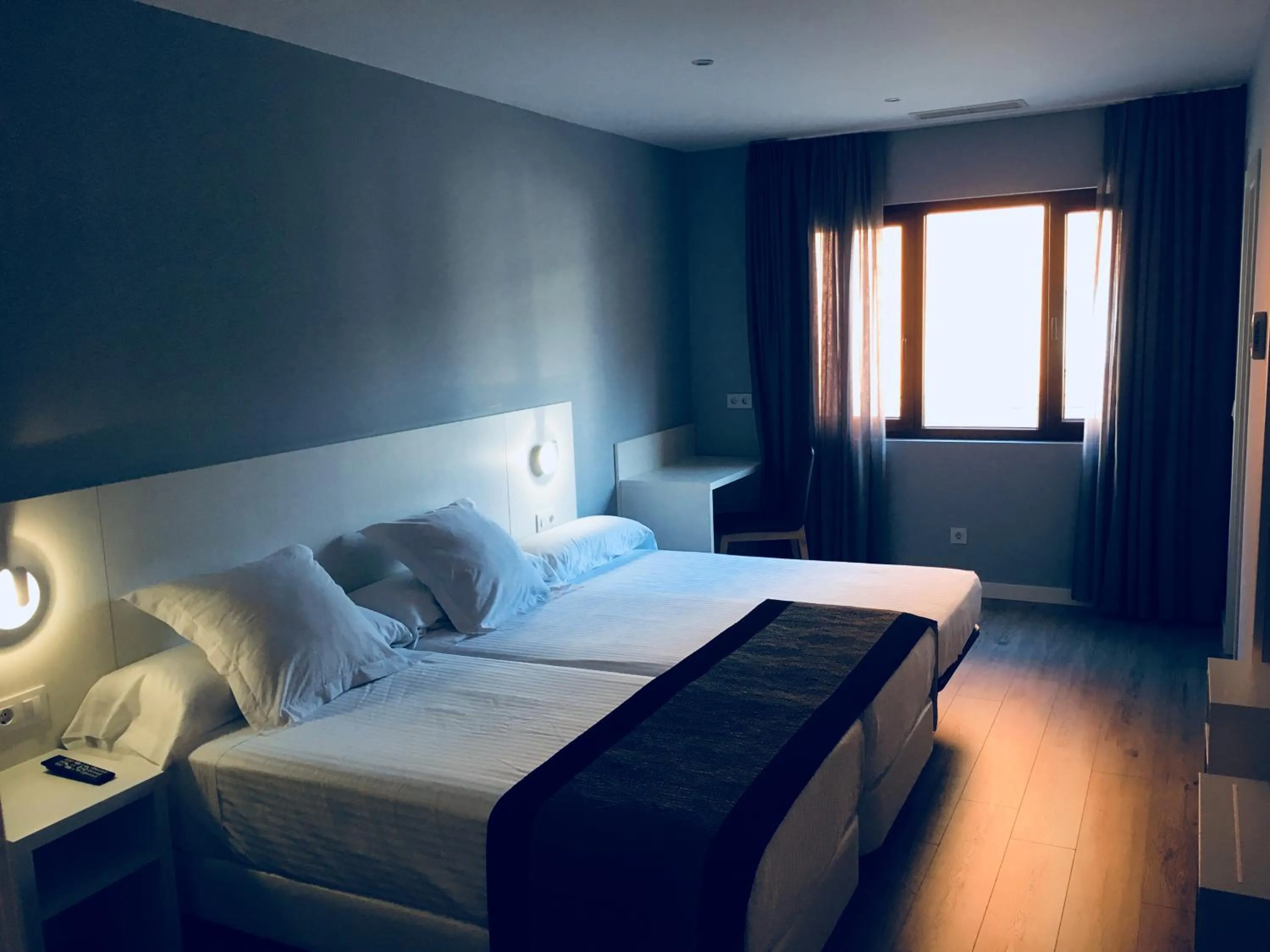 Bed in Hotel Río Asón