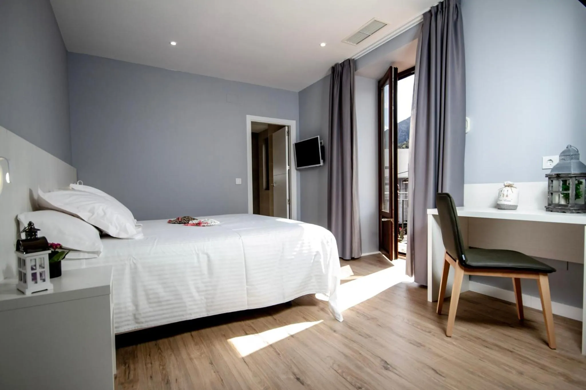 Bed in Hotel Río Asón