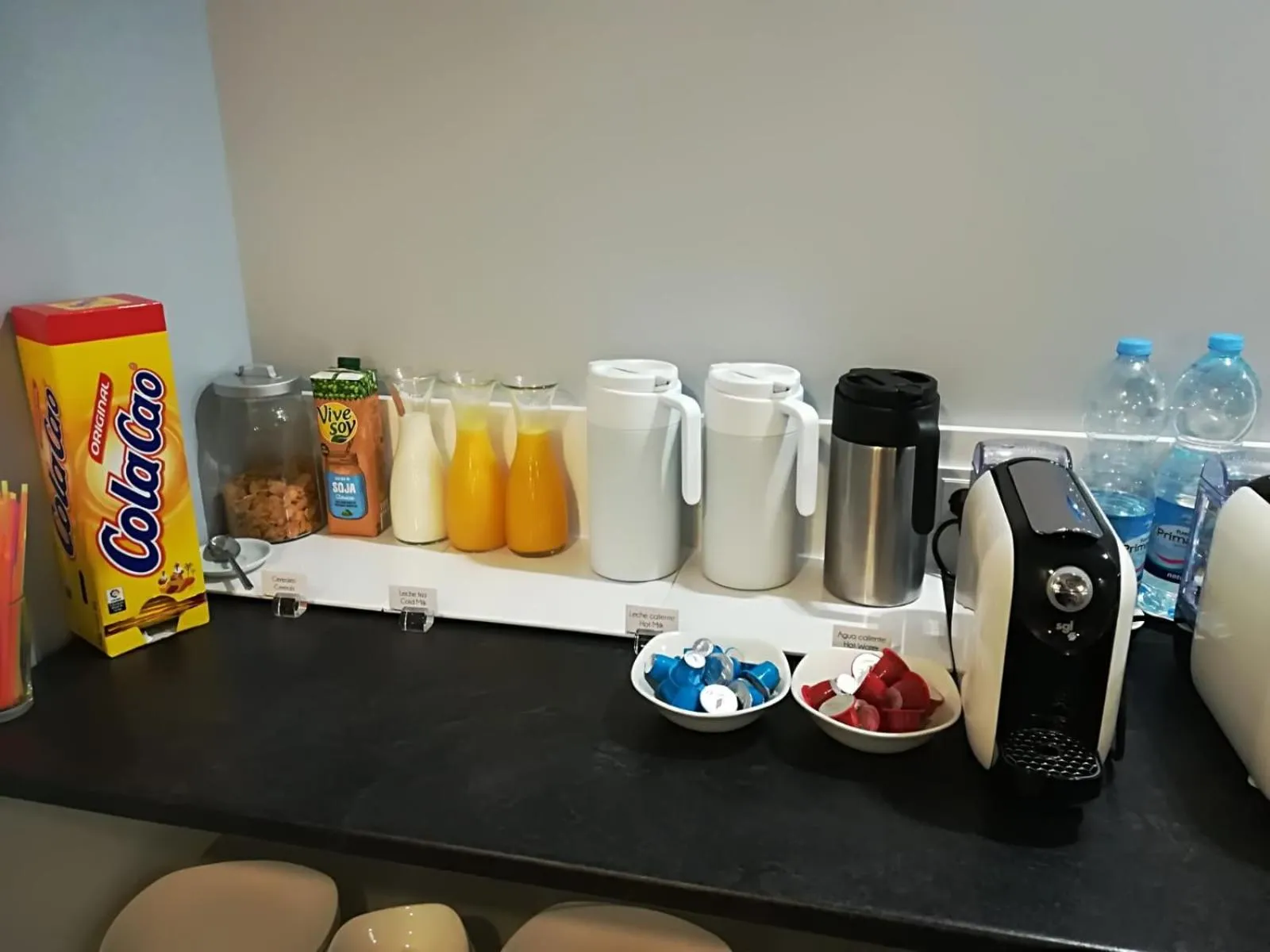 Food and drinks in Hotel Río Asón