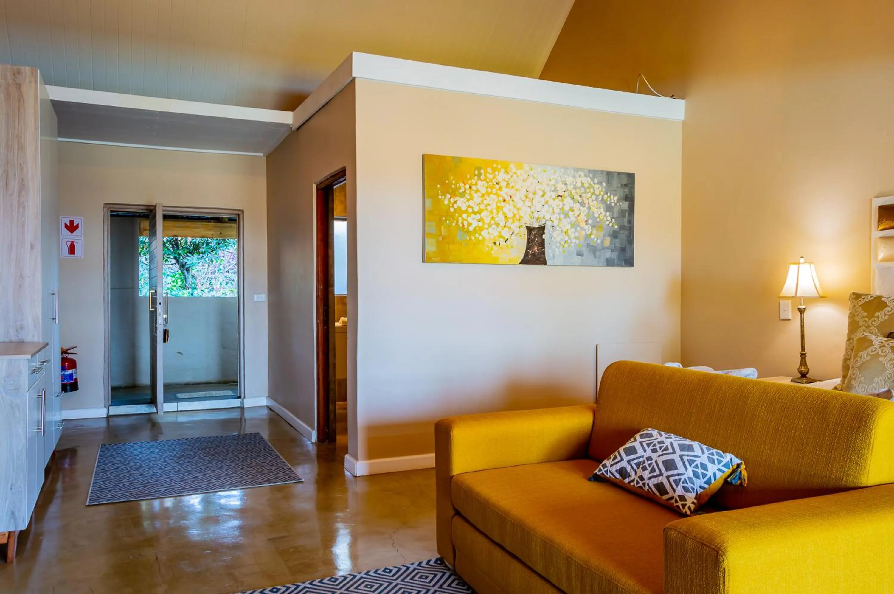 Seating area in Mount Shekinah Country Hotel