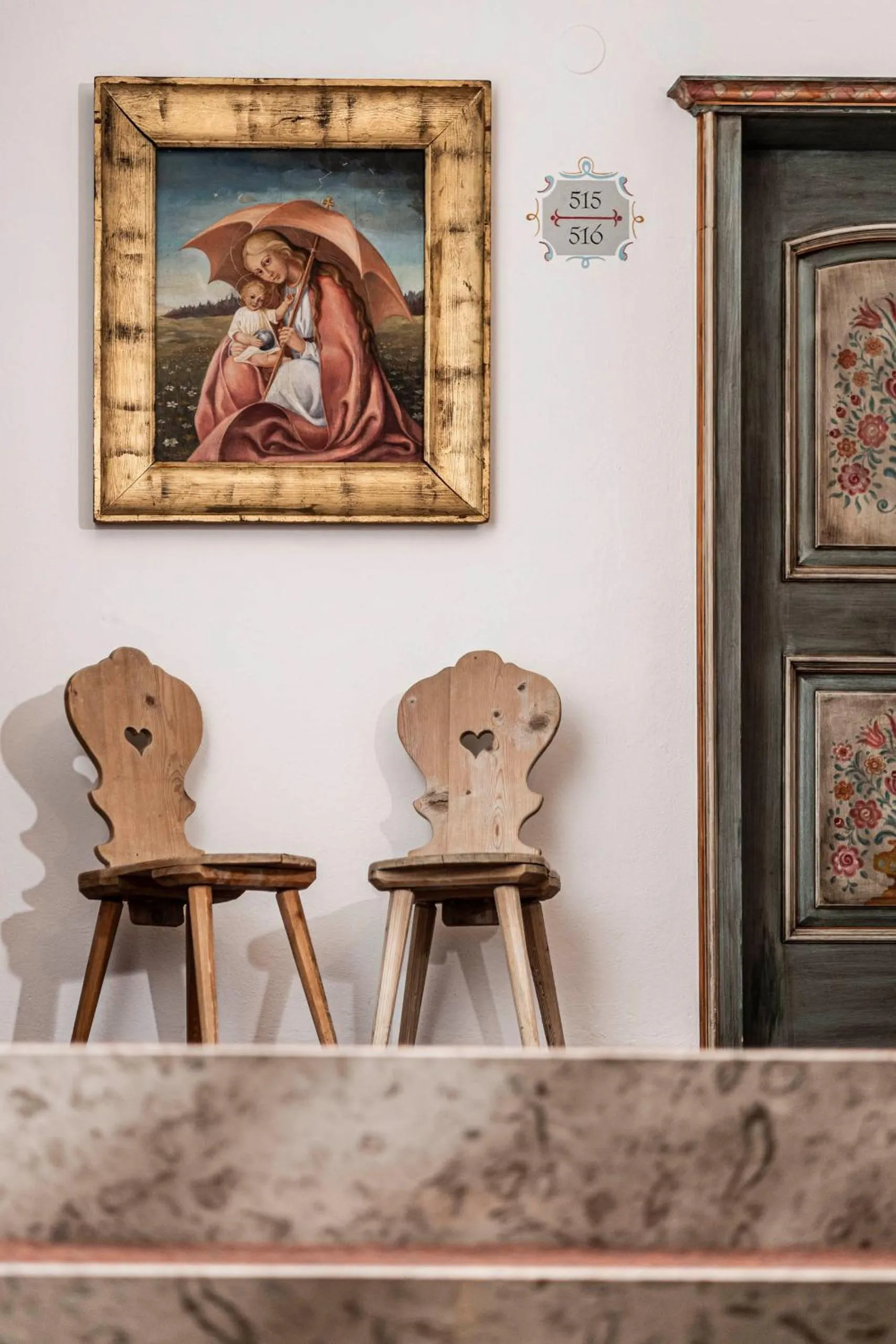 Decorative detail in Hotel Cavallino D'Oro Bed&Breakfast