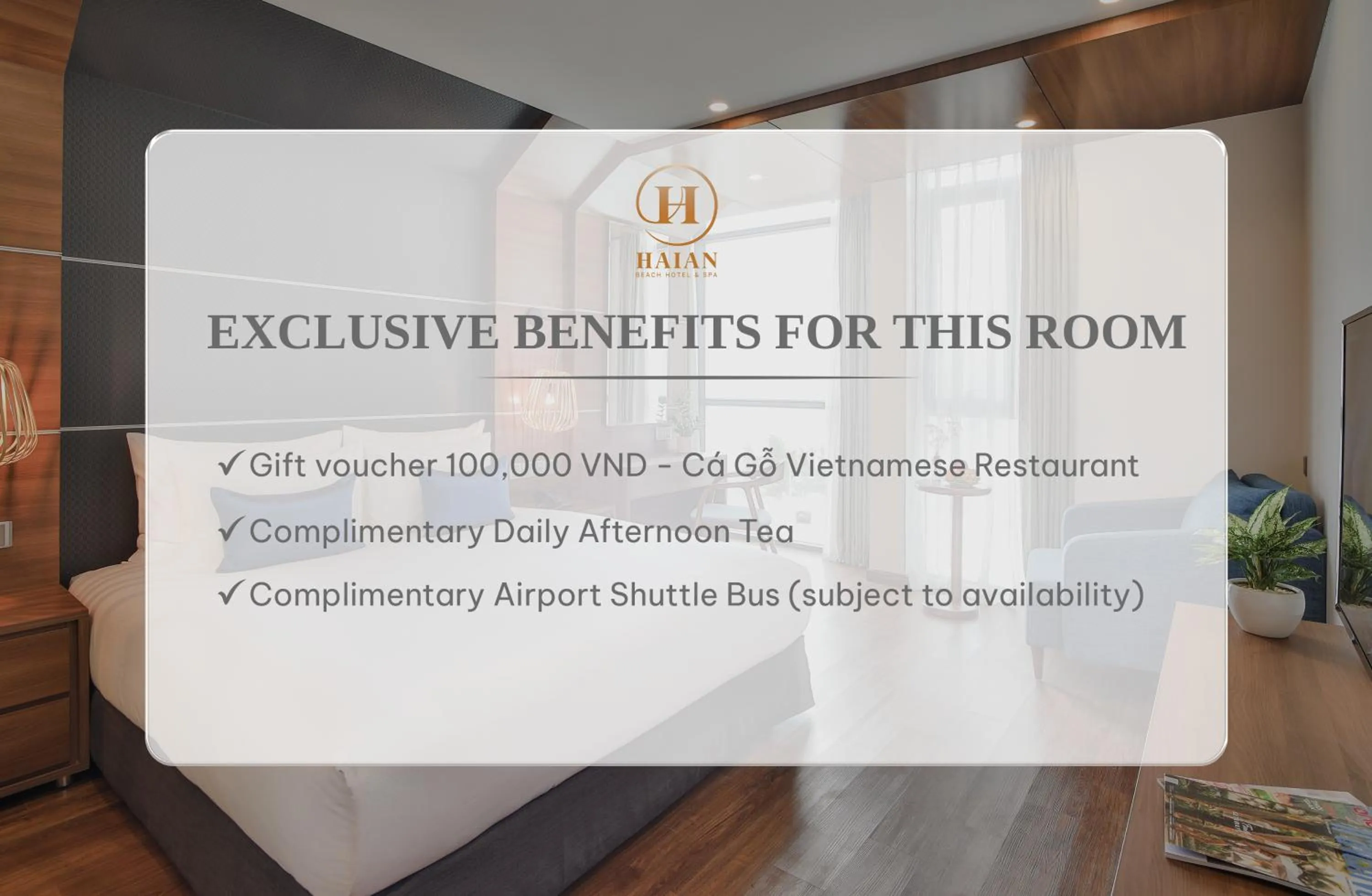 Superior Double Room with Partial Sea View - single occupancy - Afternoon Tea Included in HAIAN Beach Hotel & Spa