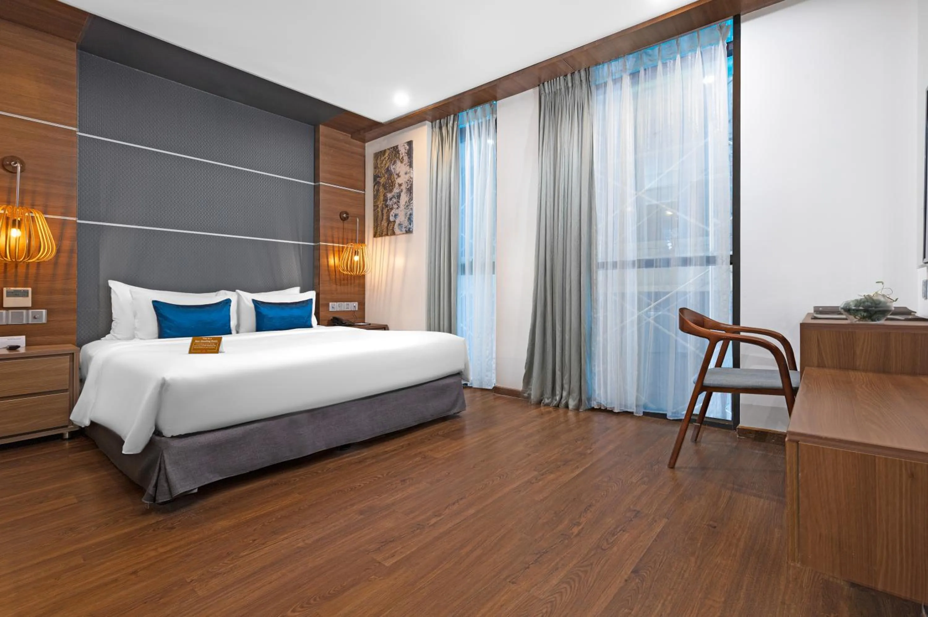 Bedroom, Bed in HAIAN Beach Hotel & Spa