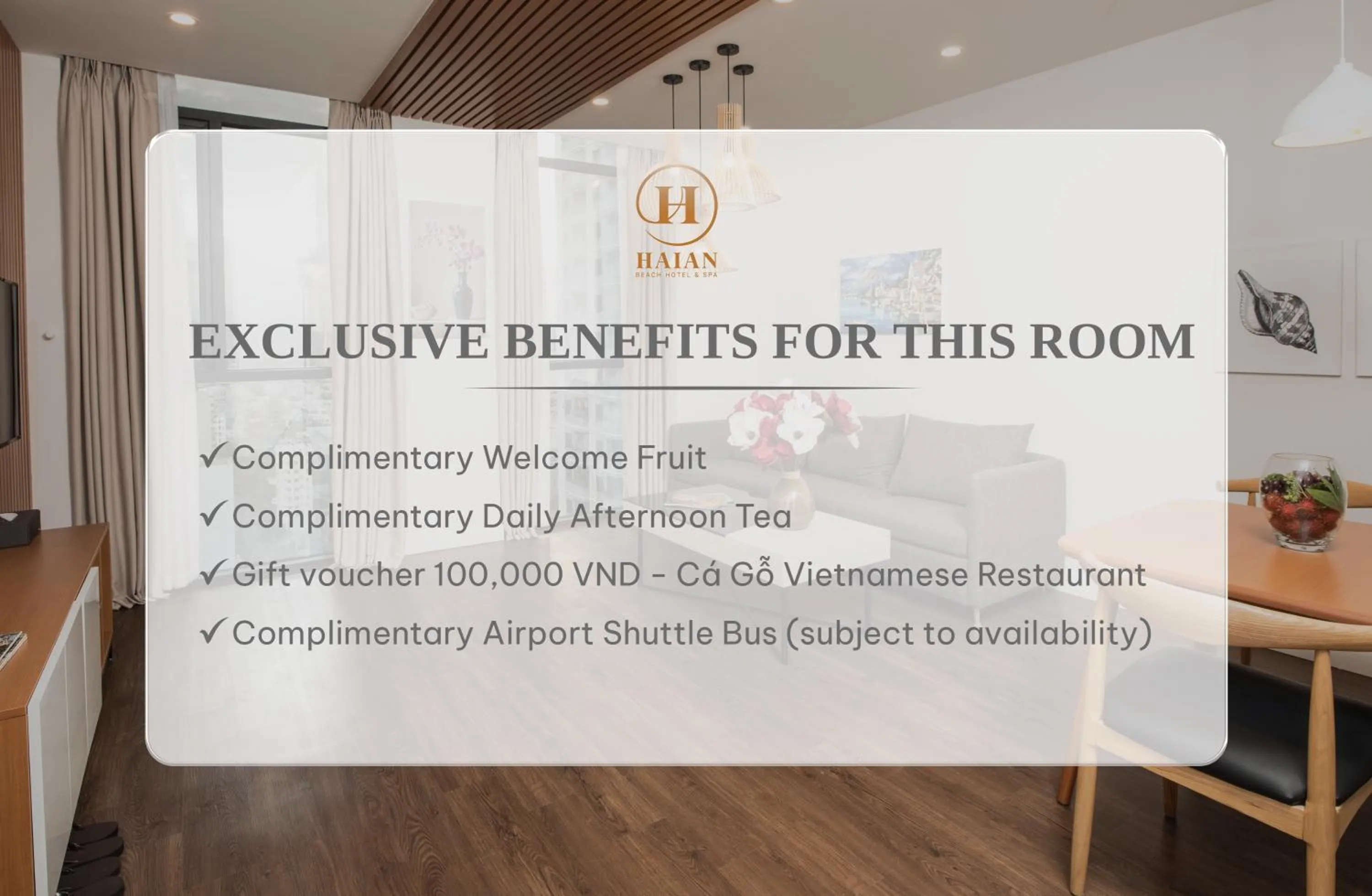 One-Bedroom Apartment - single occupancy - Afternoon Tea Included in HAIAN Beach Hotel & Spa