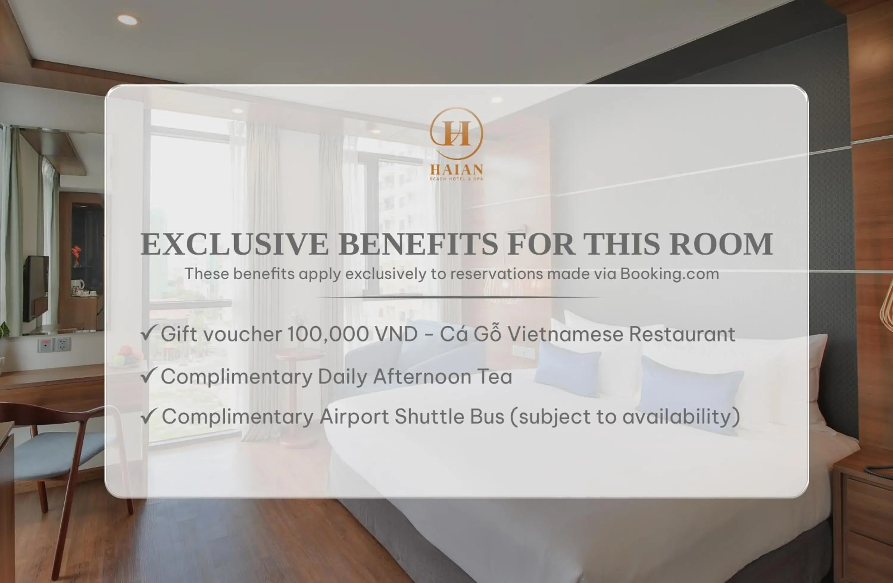 Superior Double Room with City View - single occupancy - Afternoon Tea Included in HAIAN Beach Hotel & Spa Superior Double Room with City View - single occupancy - Afternoon Tea Included in HAIAN Beach Hotel & Spa