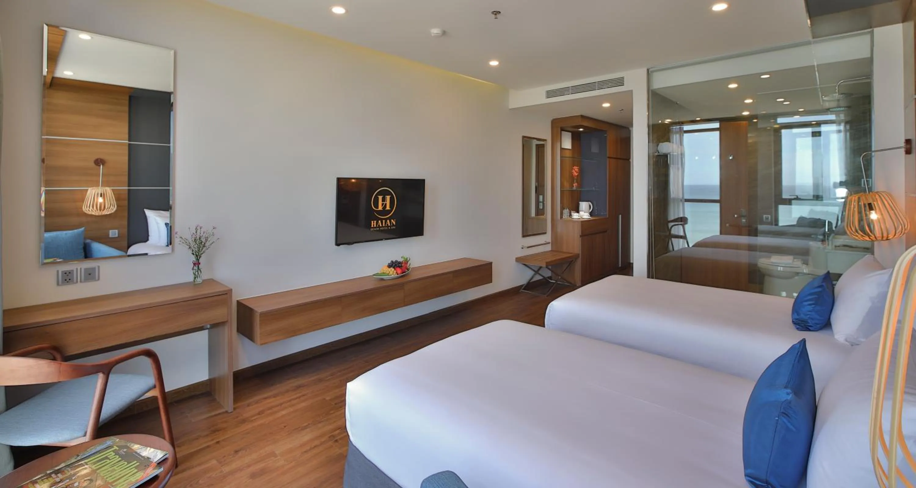 Bedroom, Bed in HAIAN Beach Hotel & Spa