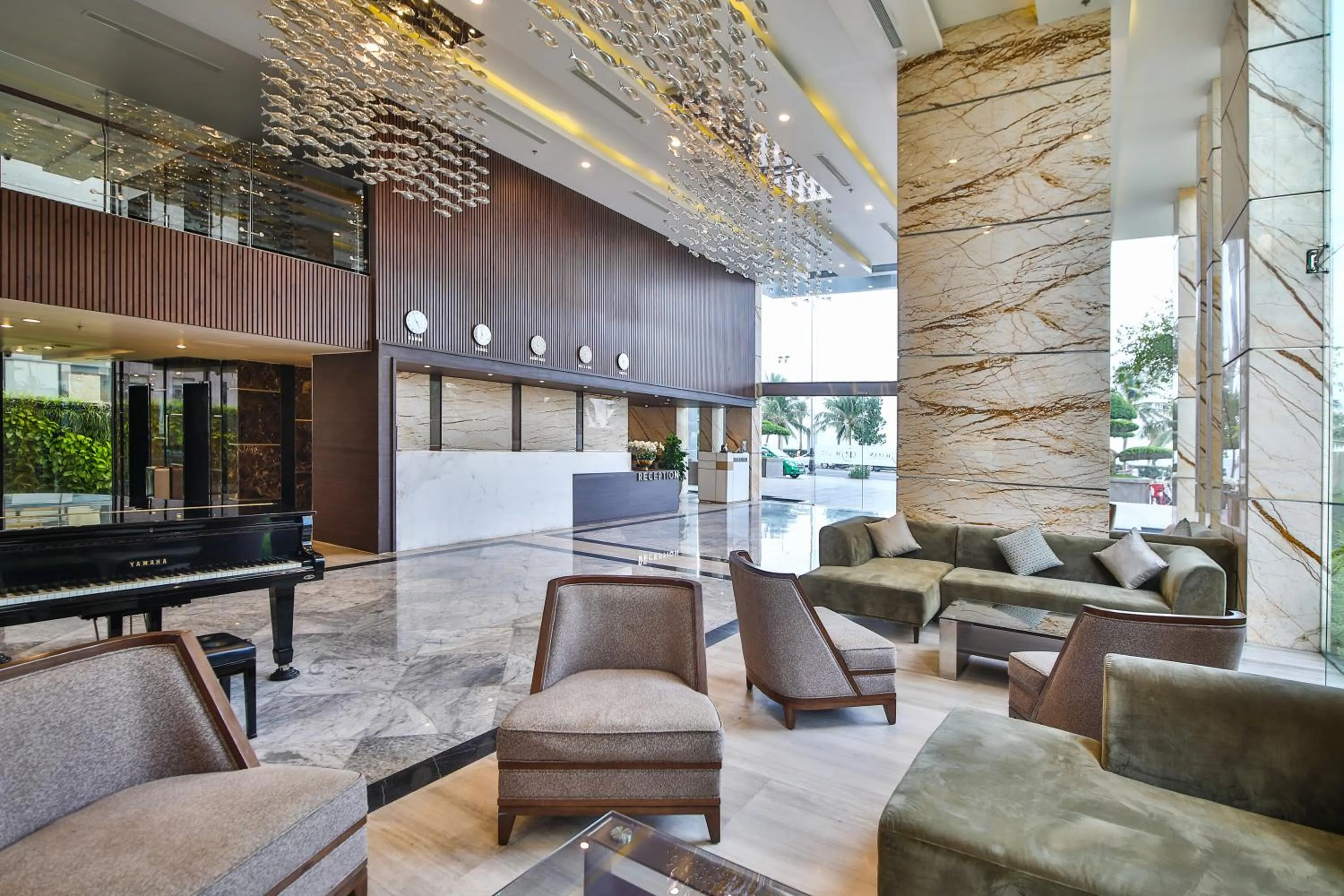 Lobby or reception in HAIAN Beach Hotel & Spa