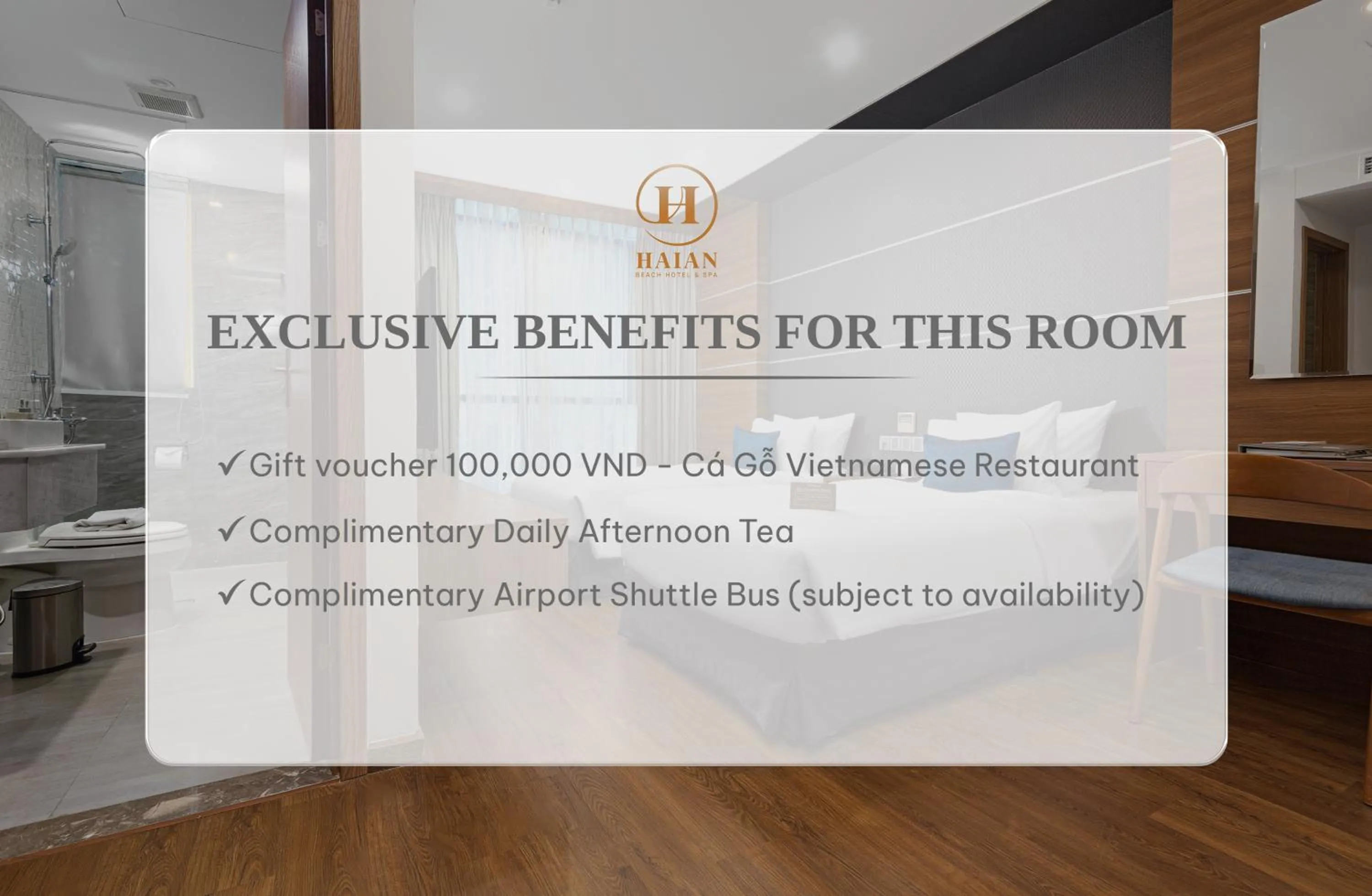 Standard Twin Room No view - Afternoon Tea Included in HAIAN Beach Hotel & Spa