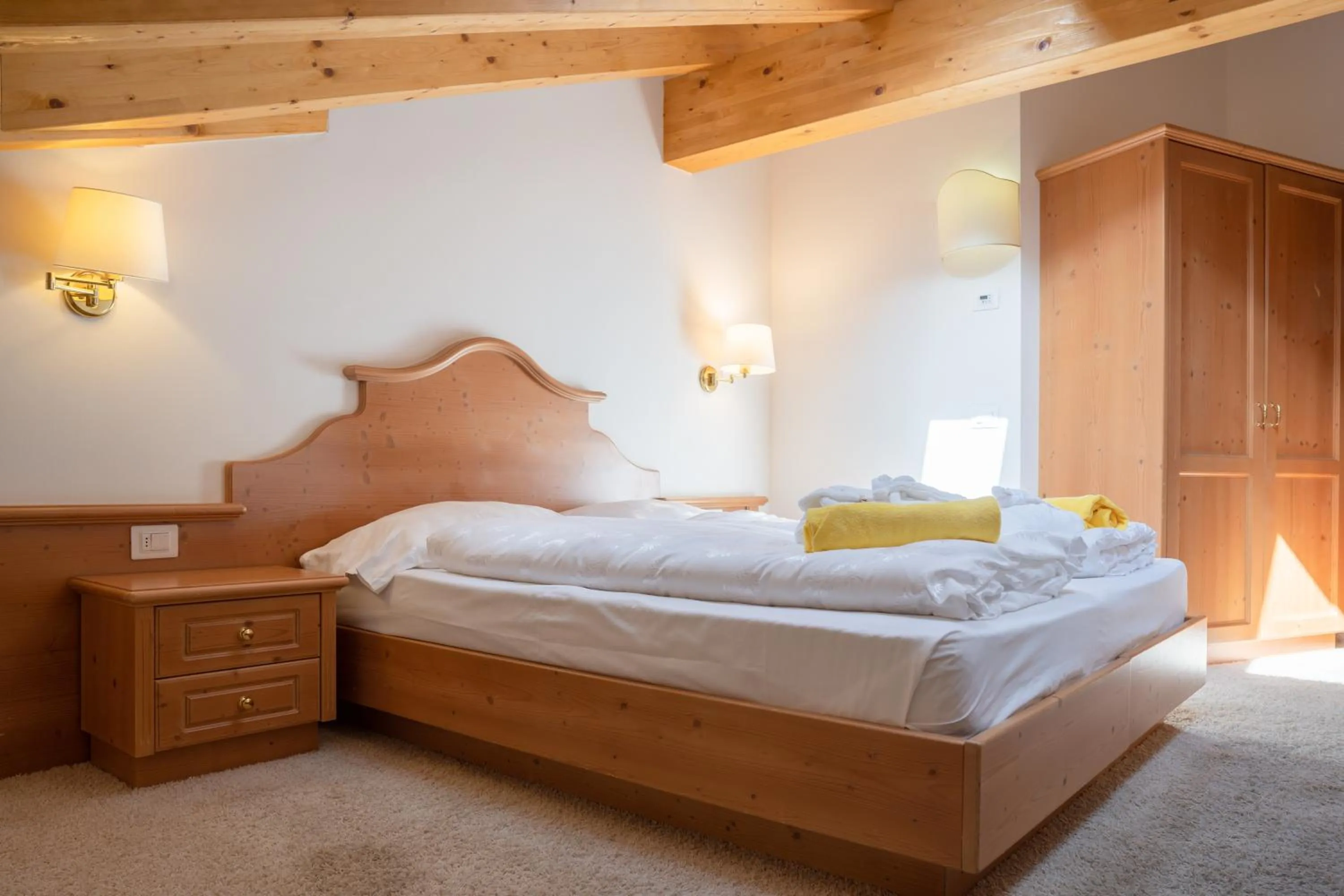 Bed in Hotel Fanes Suite & Spa