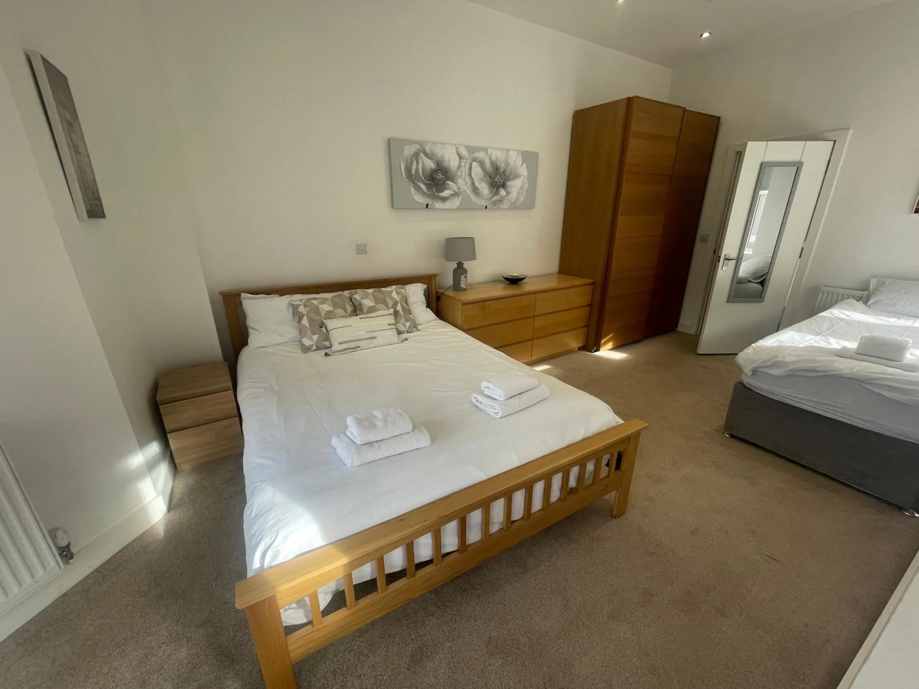 Bed in Holiday Home Hot Tub & Sauna