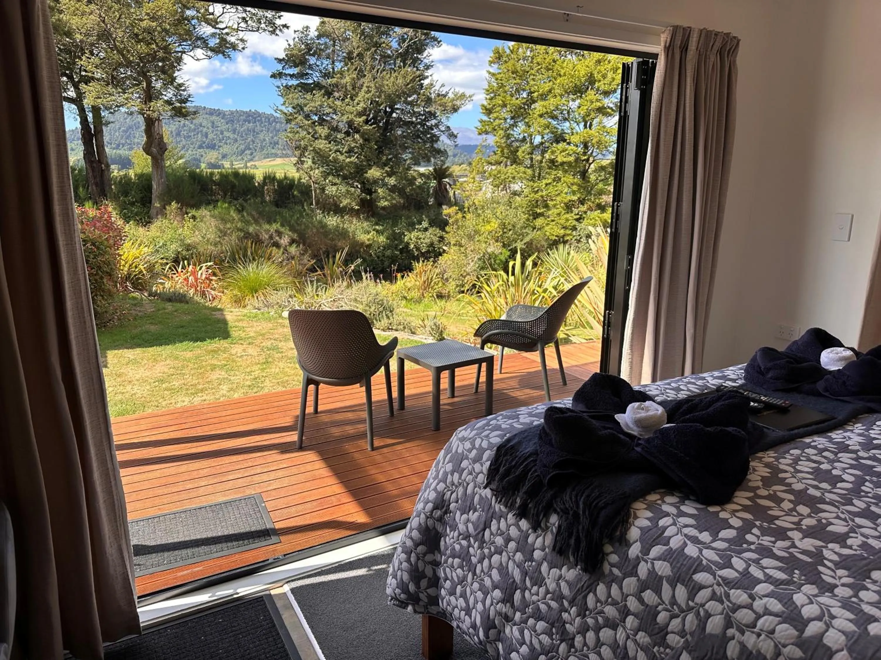 View (from property/room), Bed in Two Rivers Ohakune - Boutique Bed and Breakfast