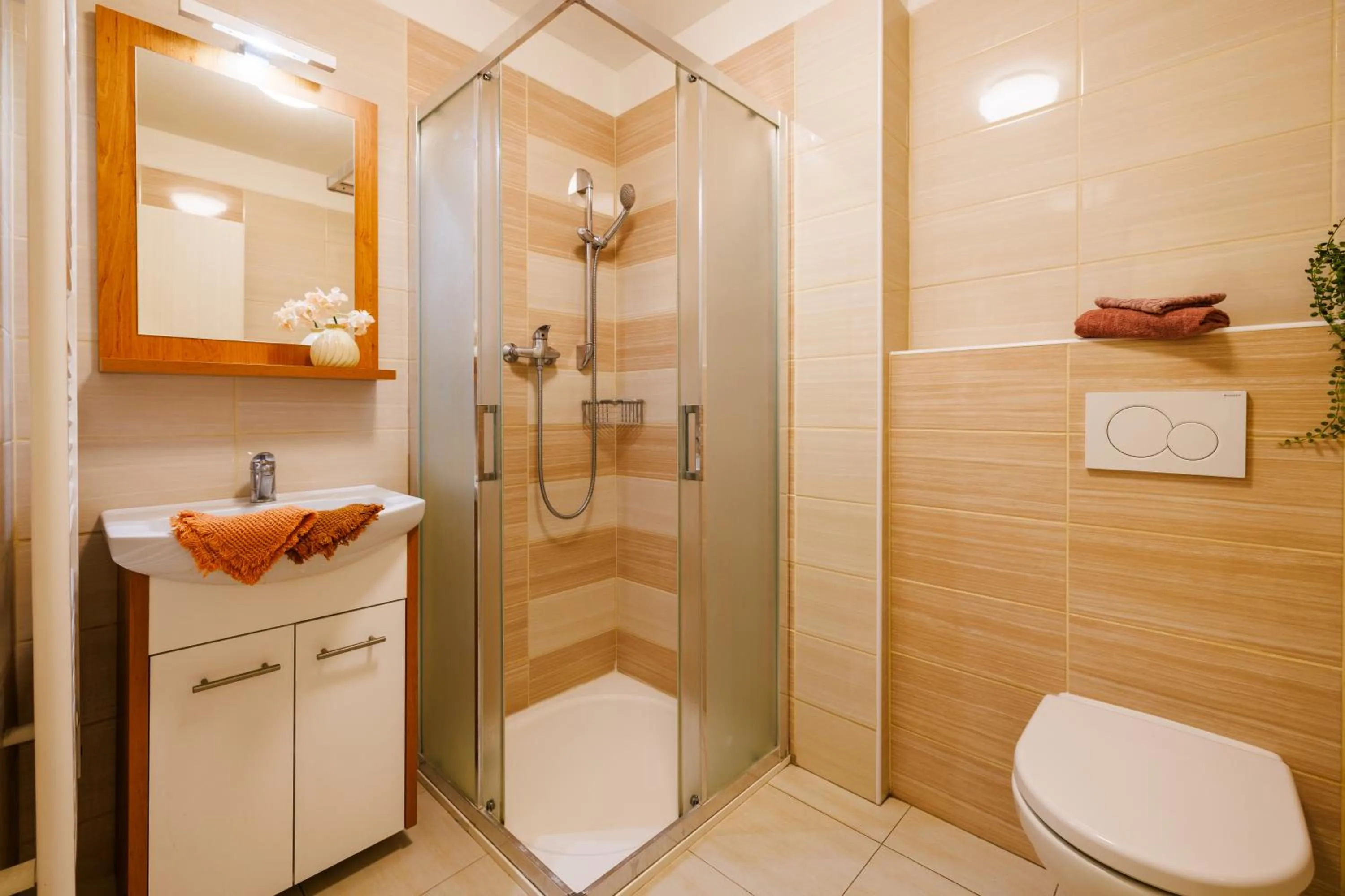 Bathroom in Hotel U Nádraží