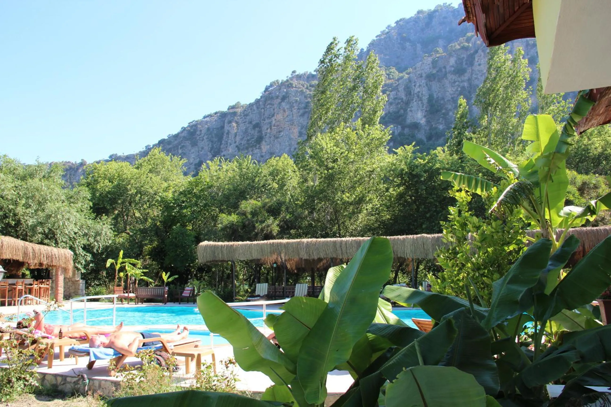 Garden view in Hotel Riverside