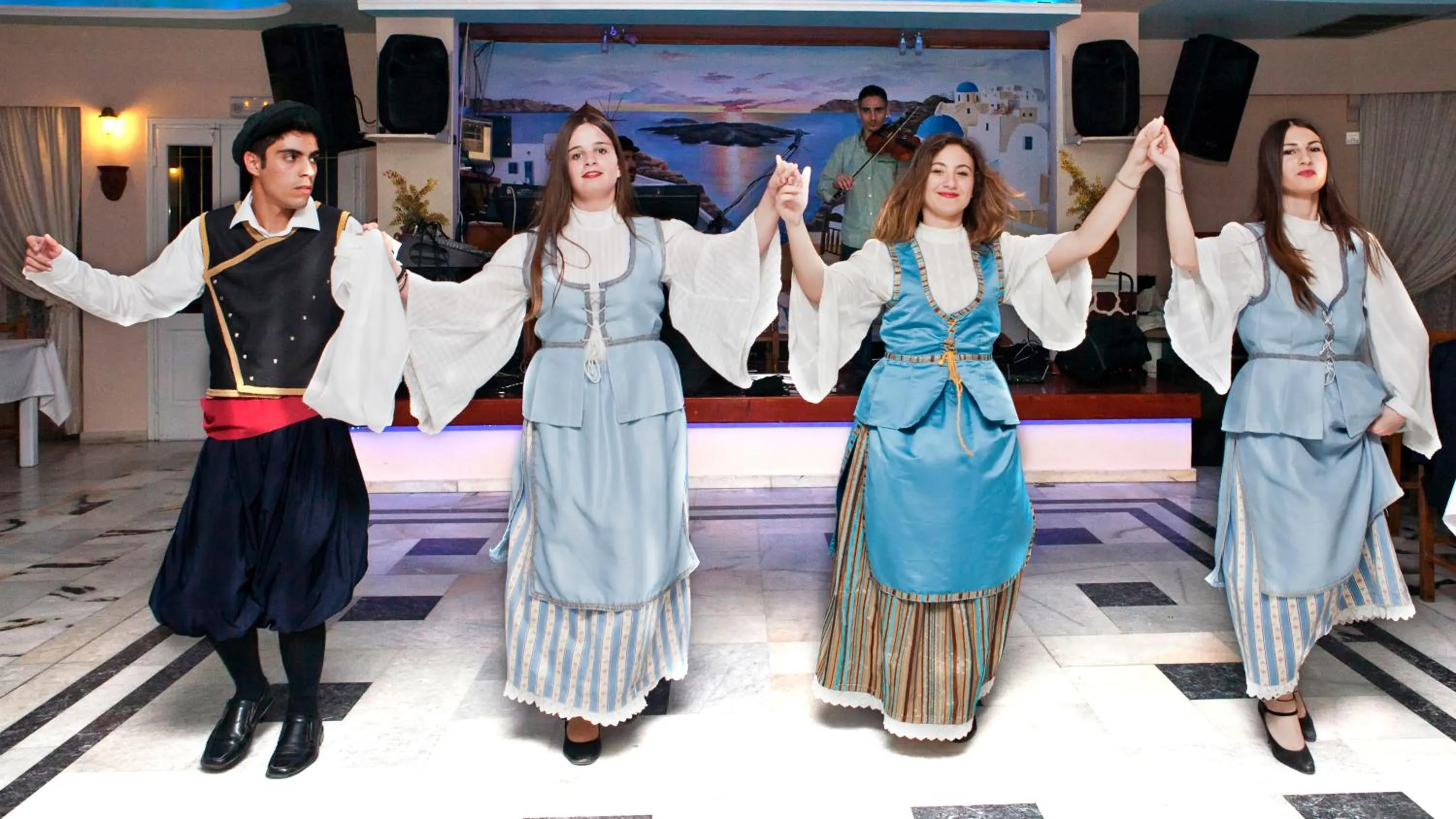 Evening entertainment in Dimitris Villa