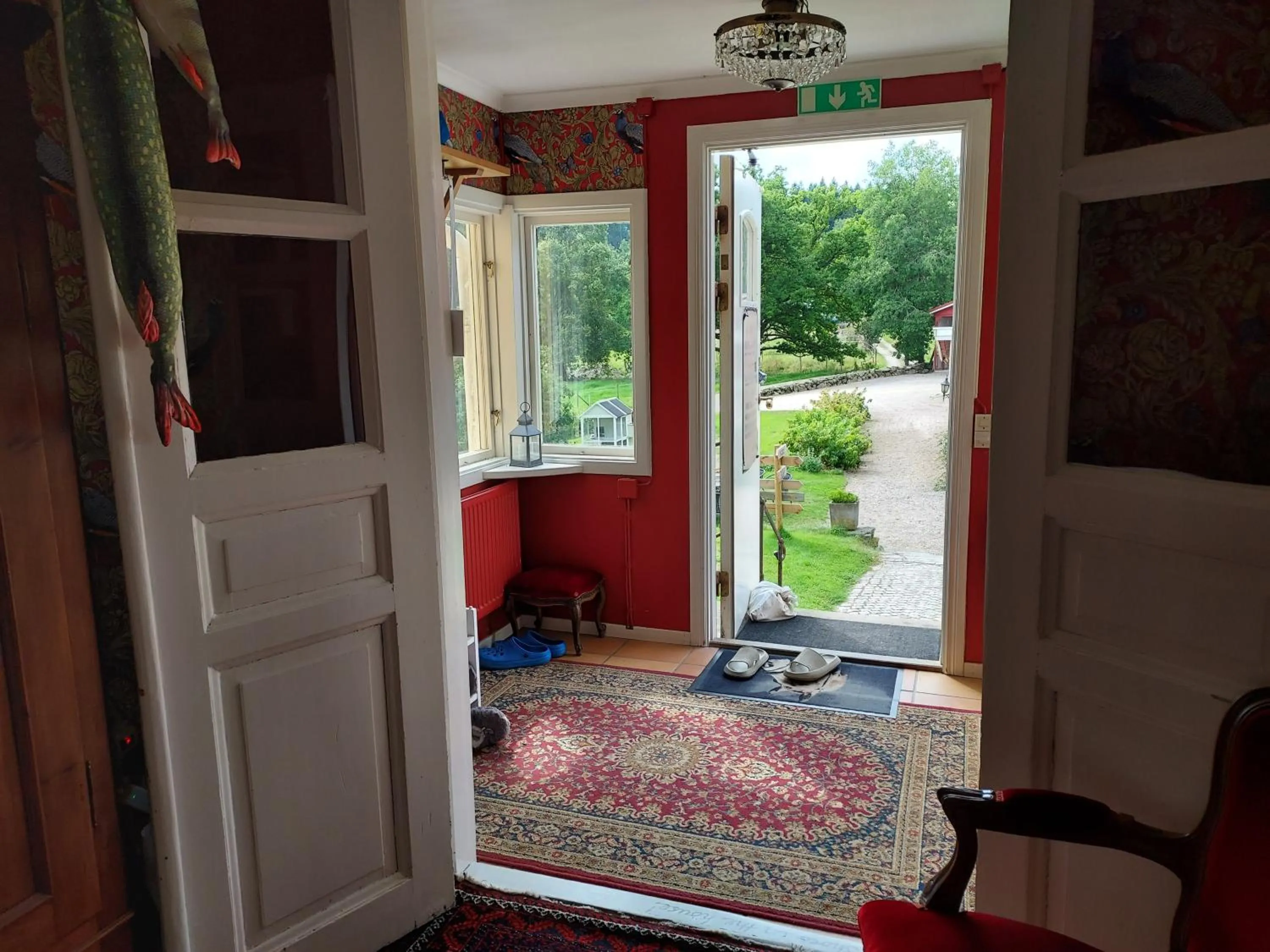 Garden view in Älgbergets Bed & Breakfast