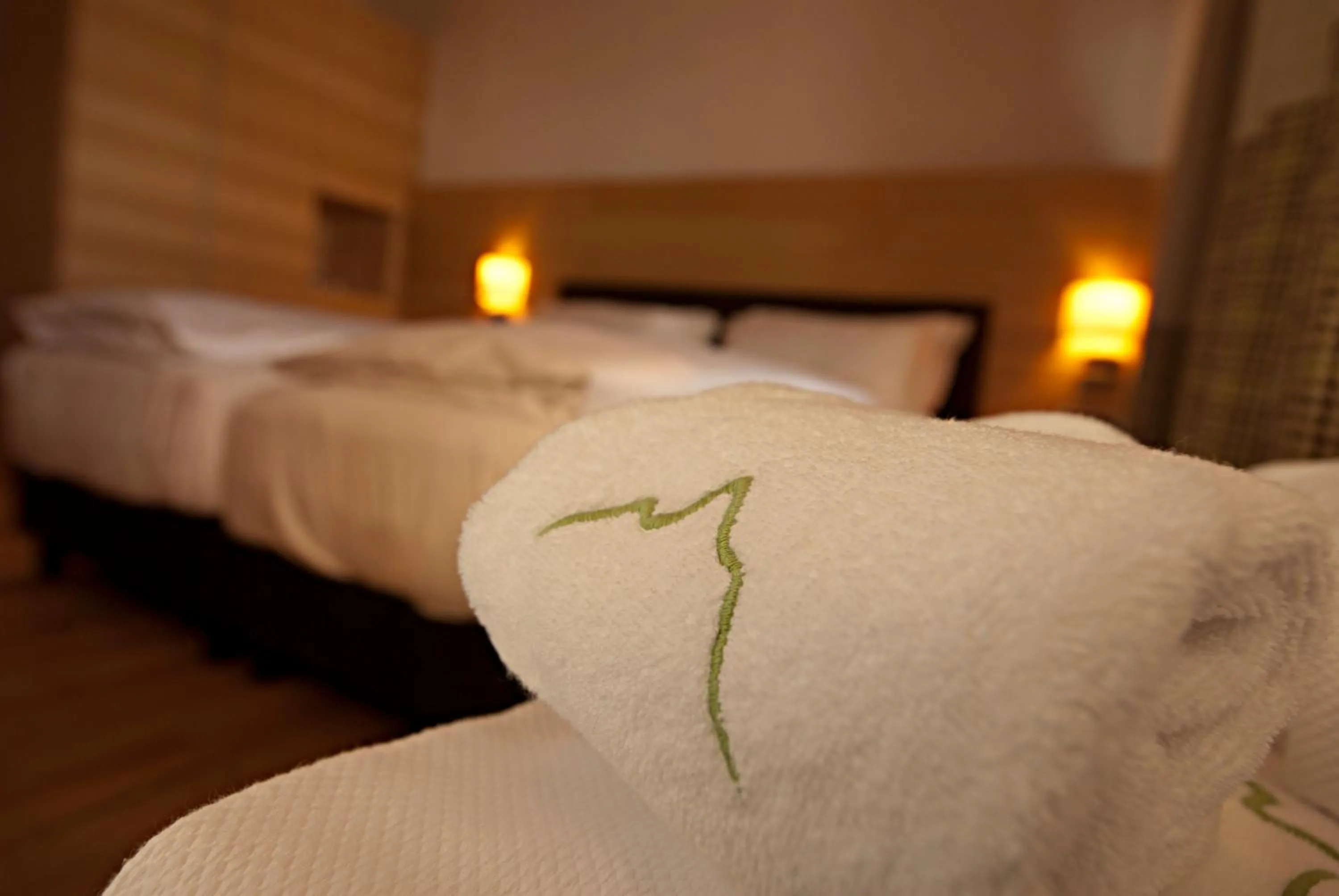 Decorative detail, Bed in Hotel Larice