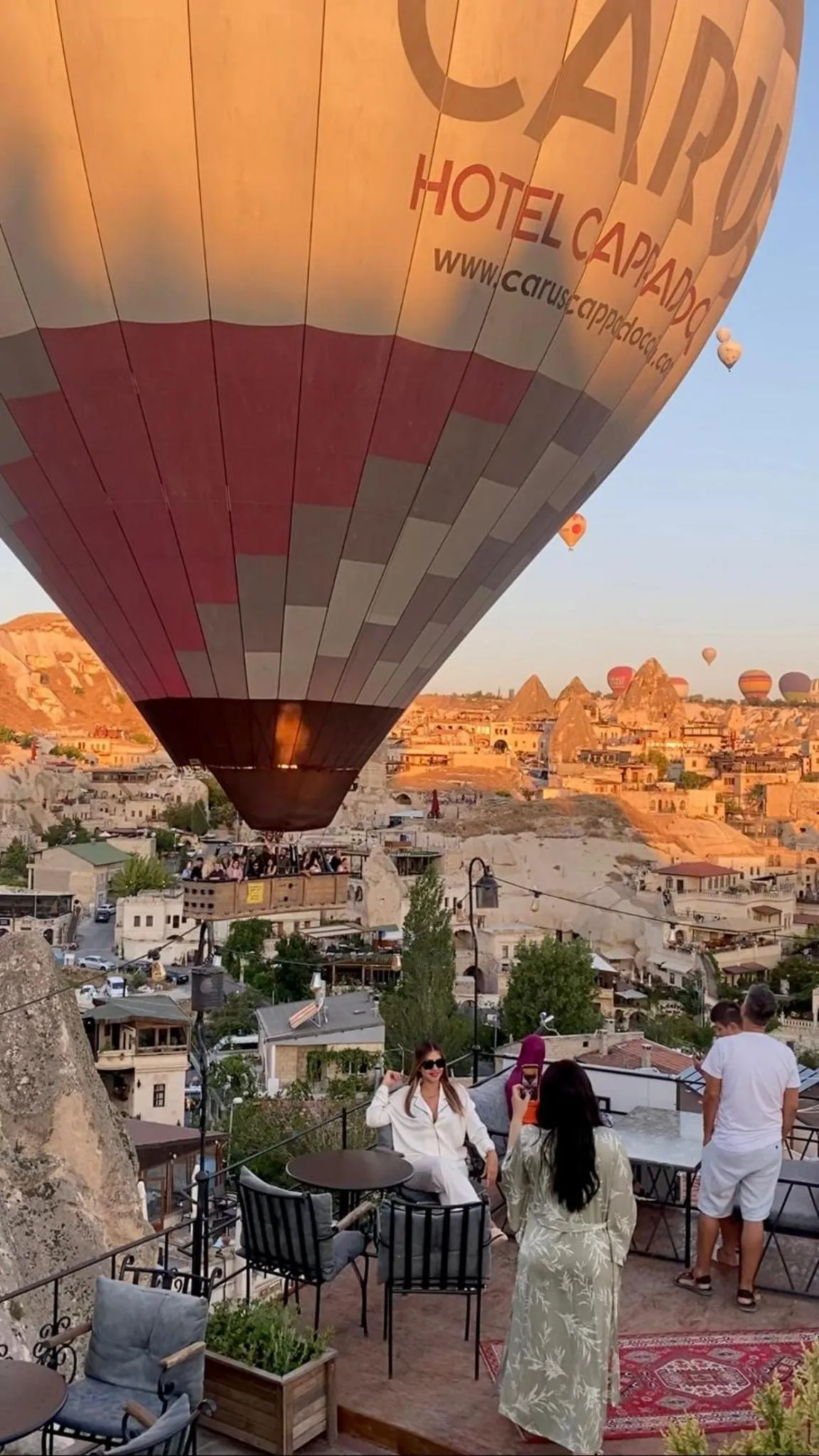 People in Castle Cave Hotel